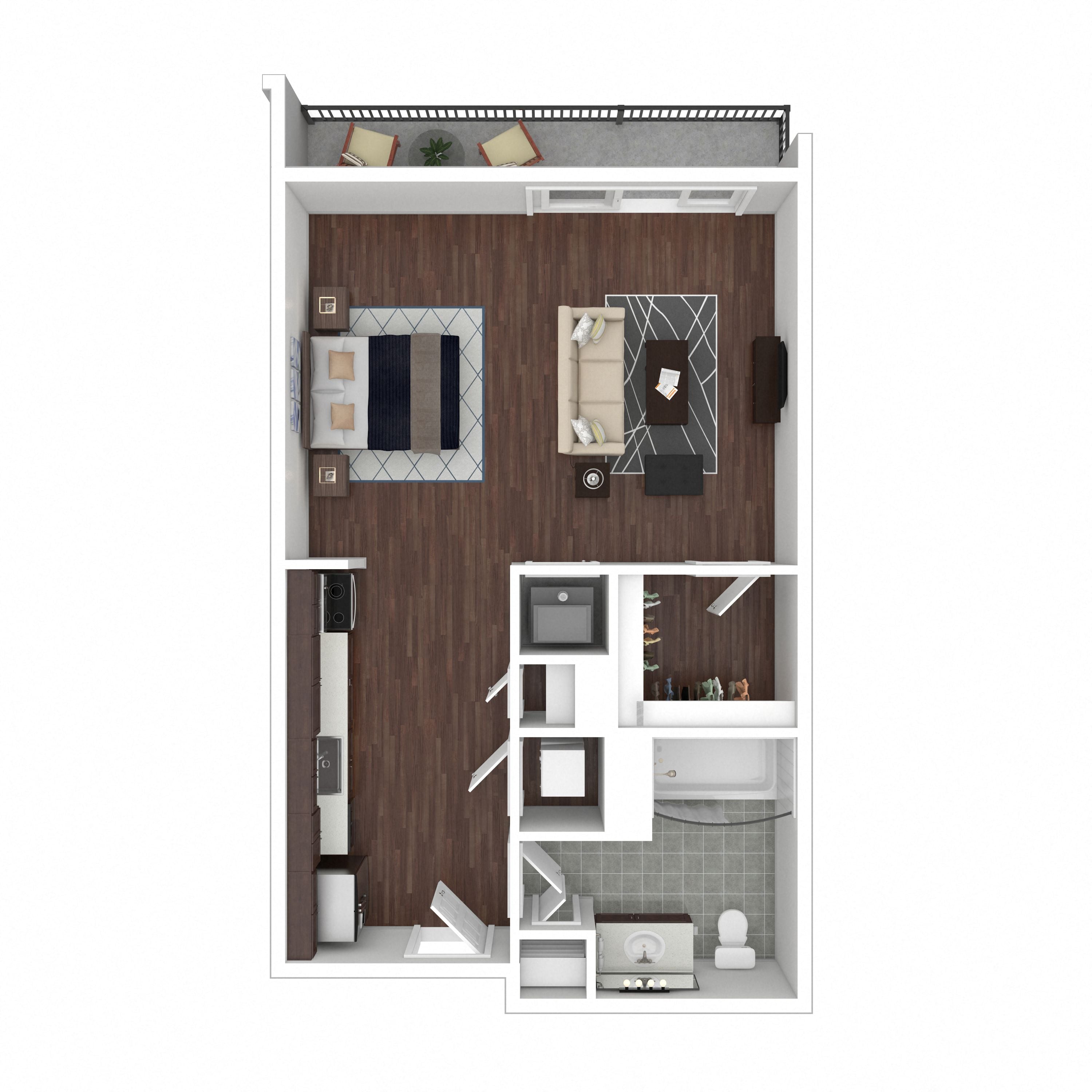 Floor plan layout diagram for 0B