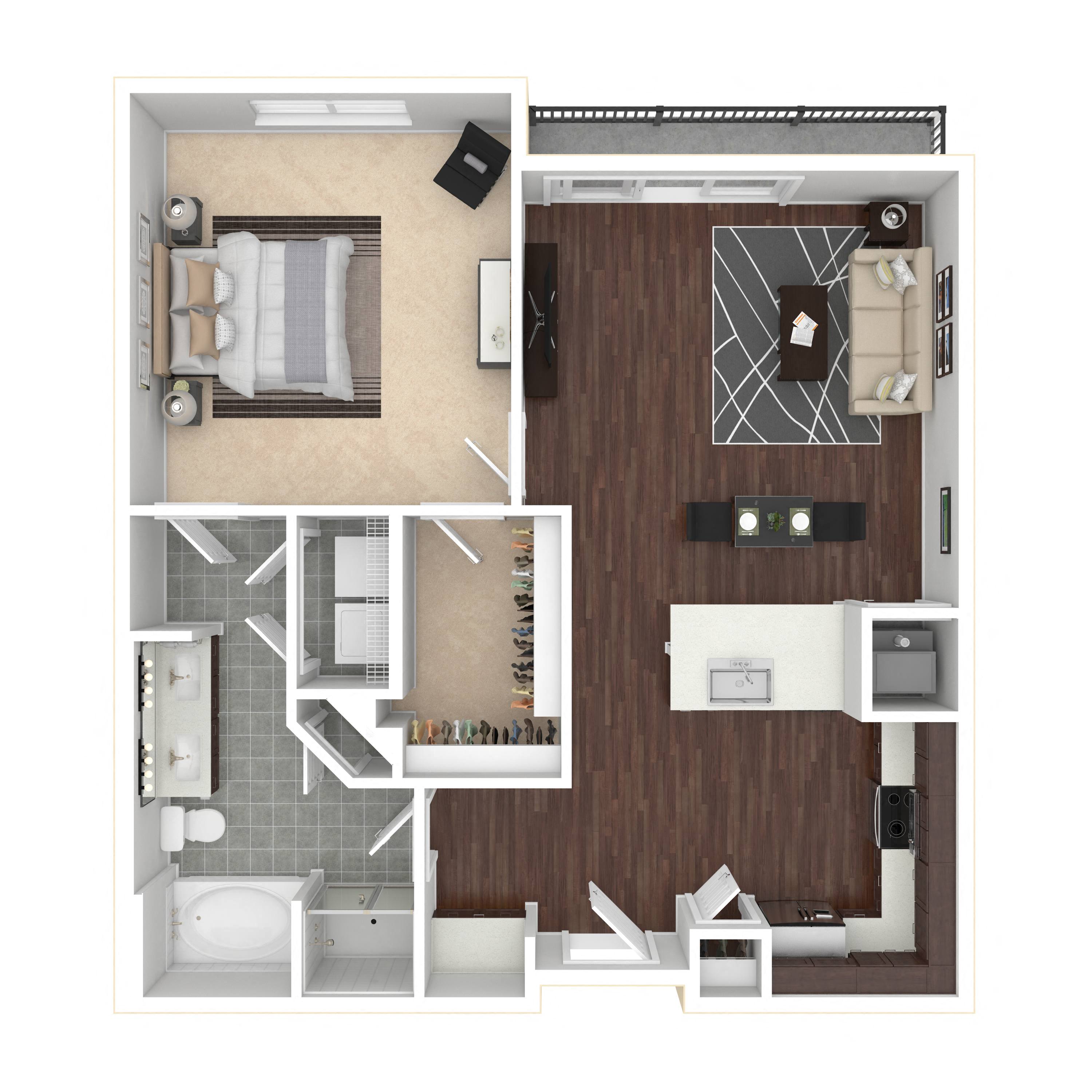 Floor plan layout diagram for 1G