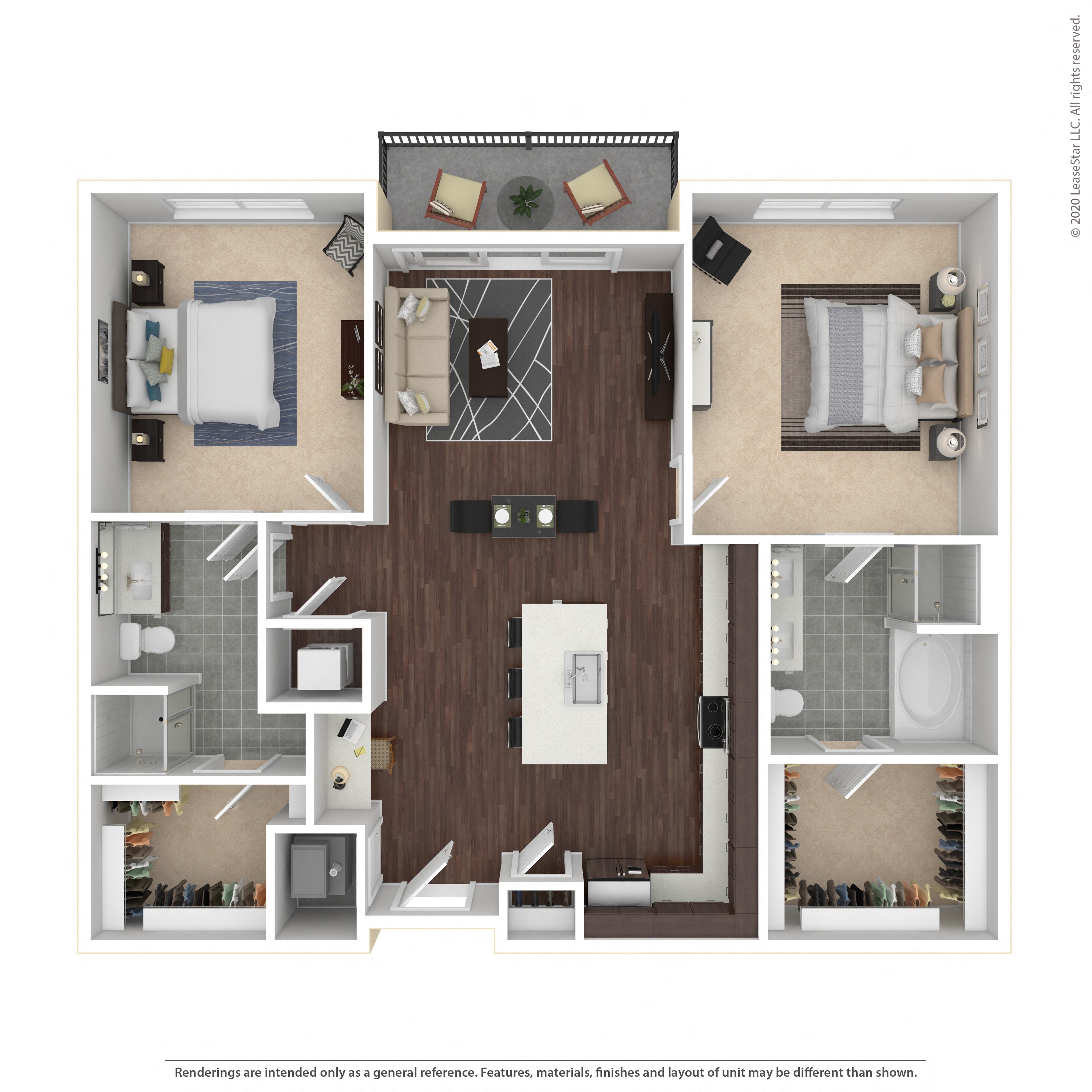 Floor plan layout diagram for 2D