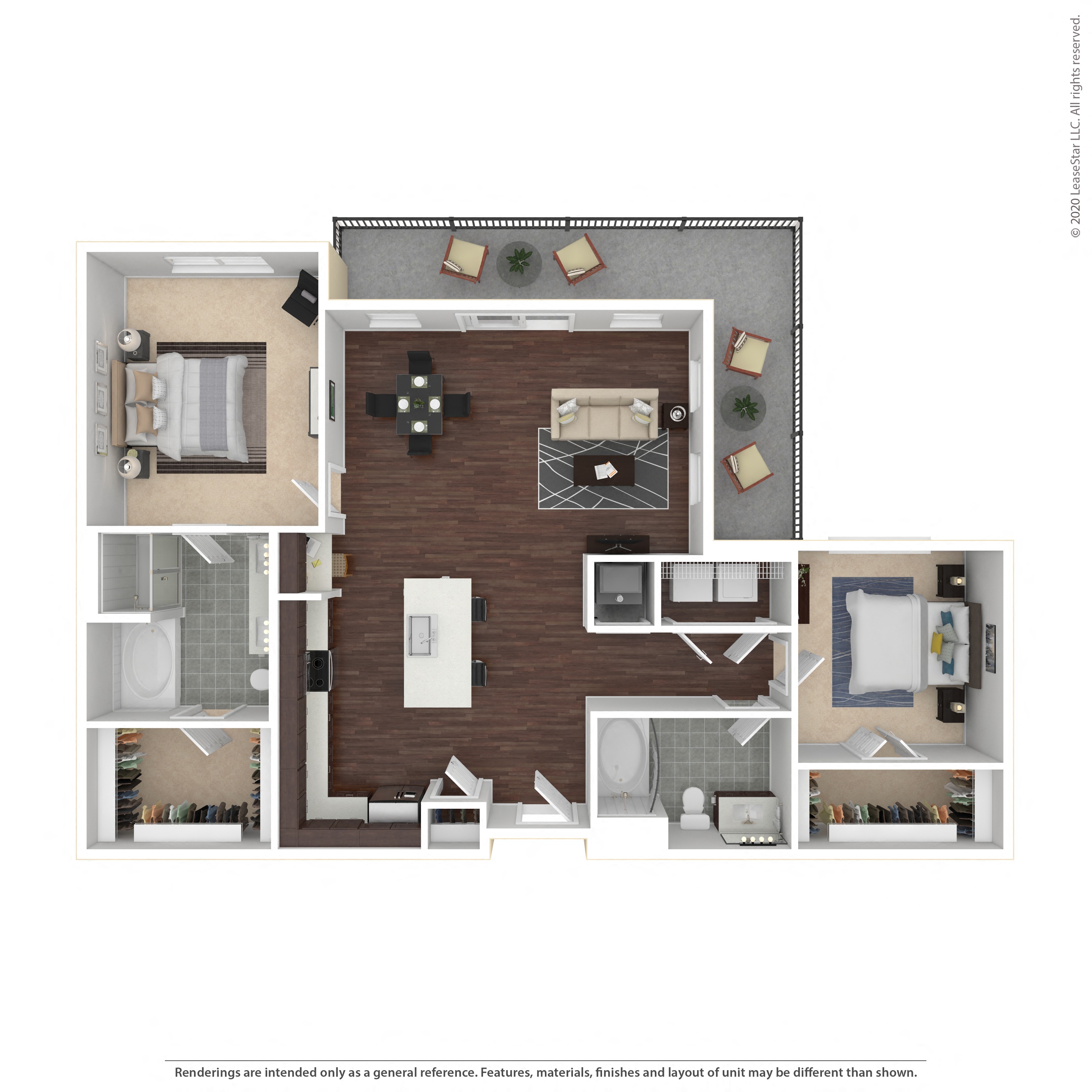 Floor plan layout diagram for 2E