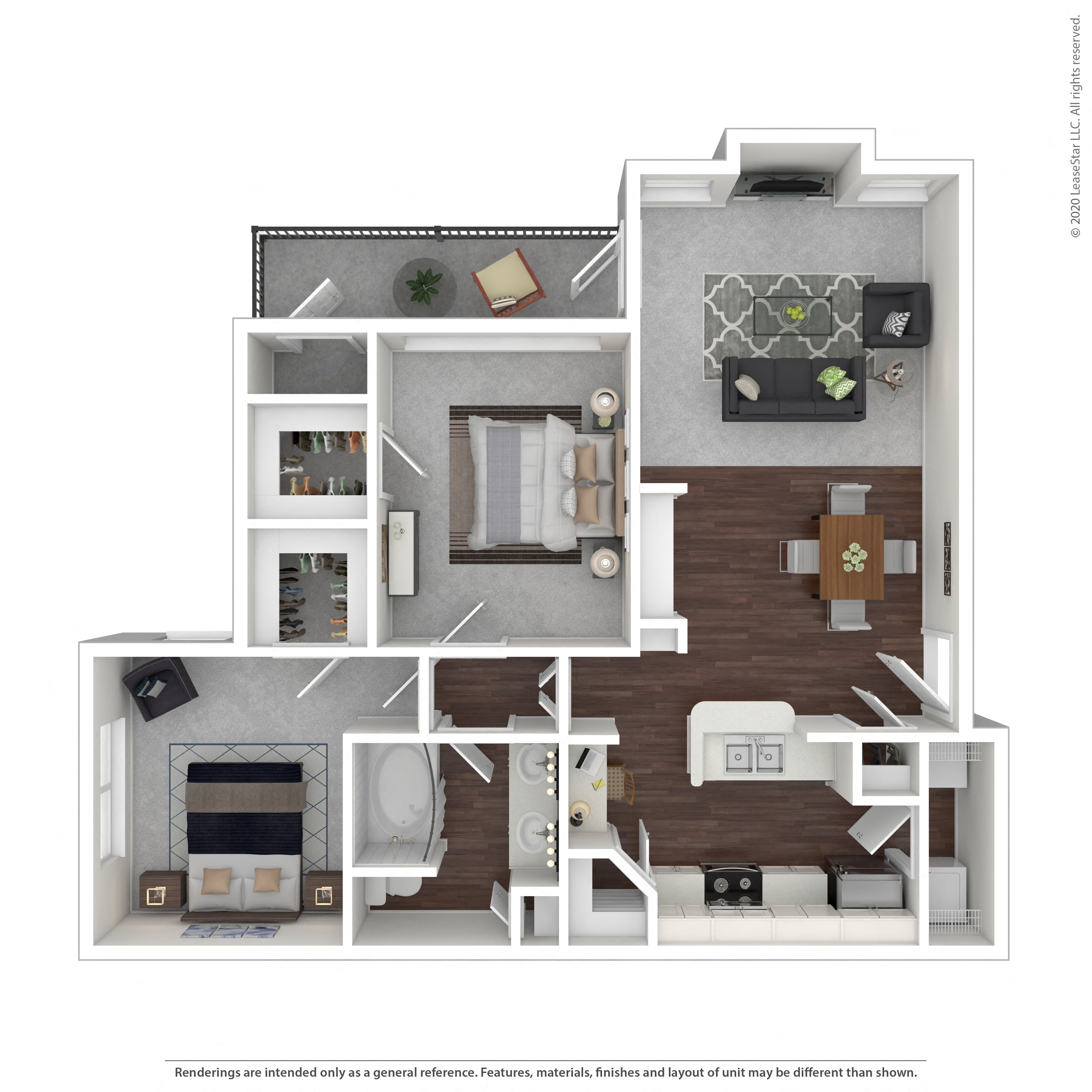 Floor plan layout diagram for 2A