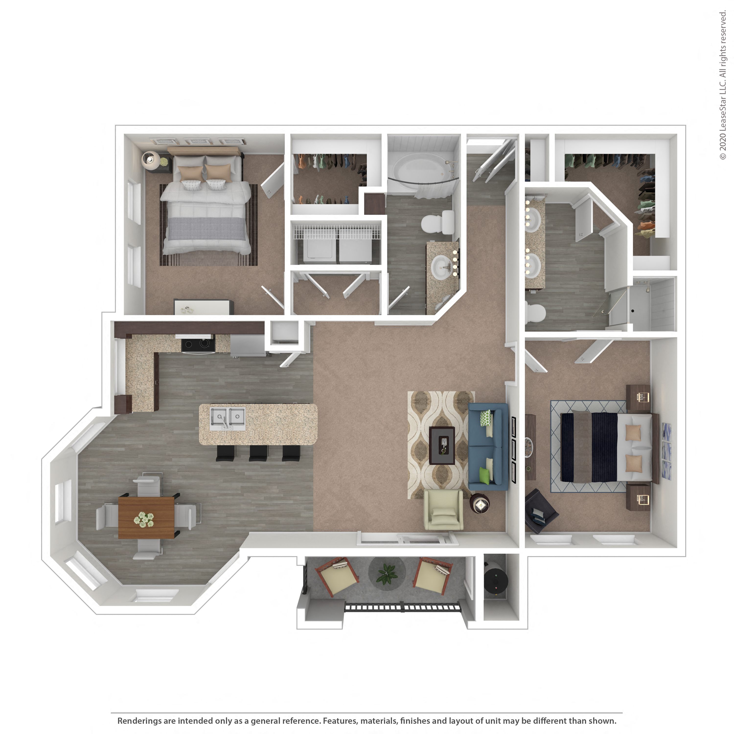 Floor plan layout diagram for 2D