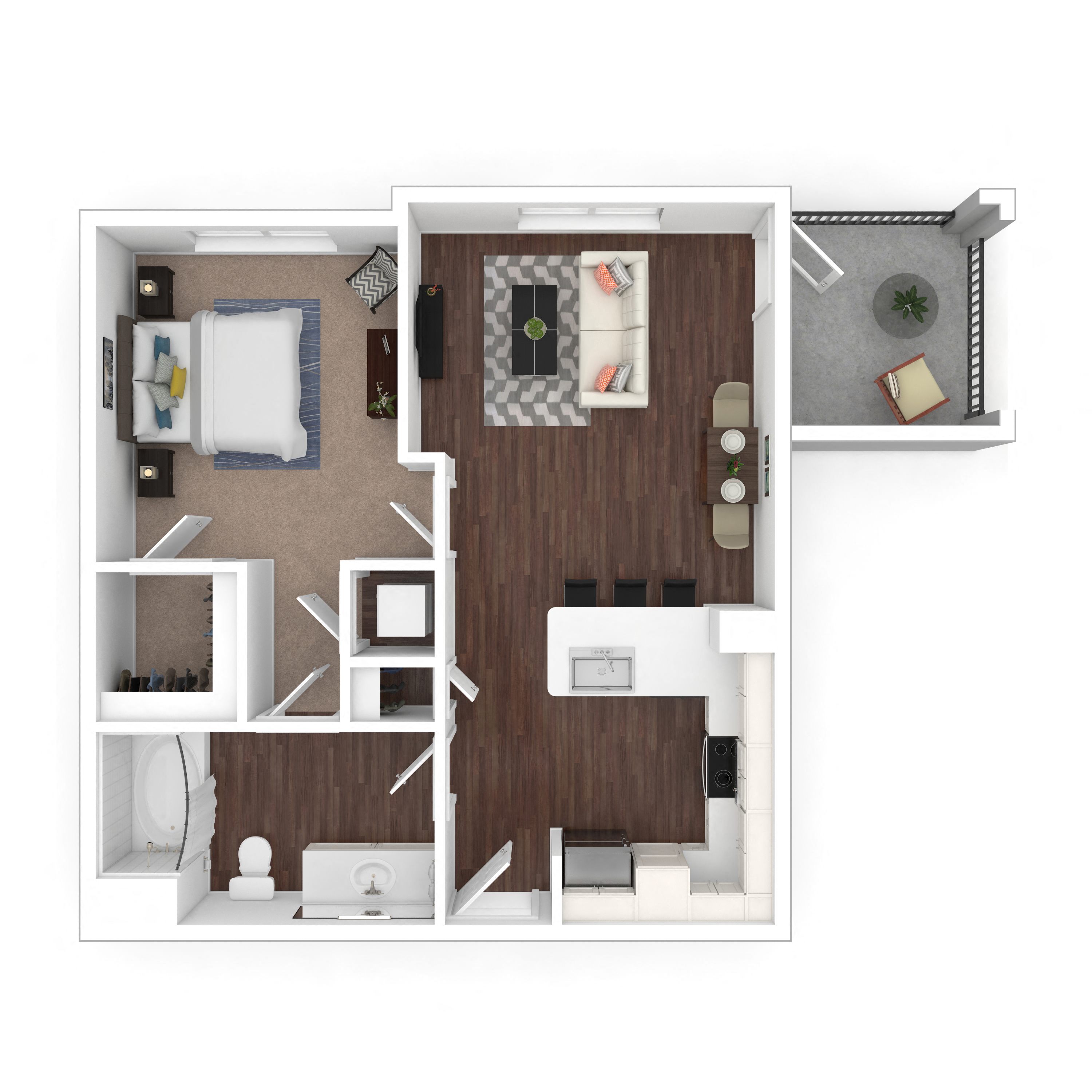 Floor plan layout diagram for 1C