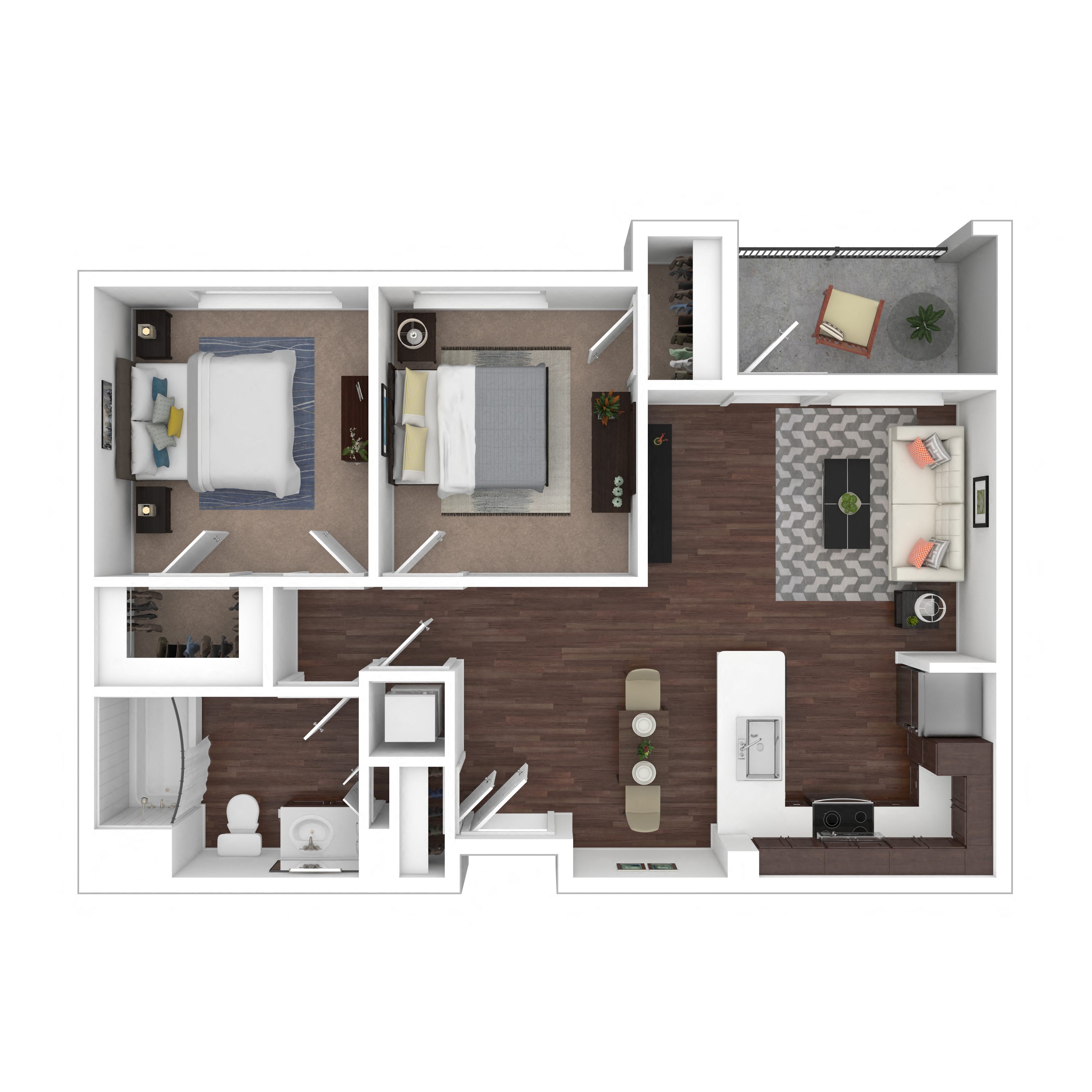 Floor plan layout diagram for 2A