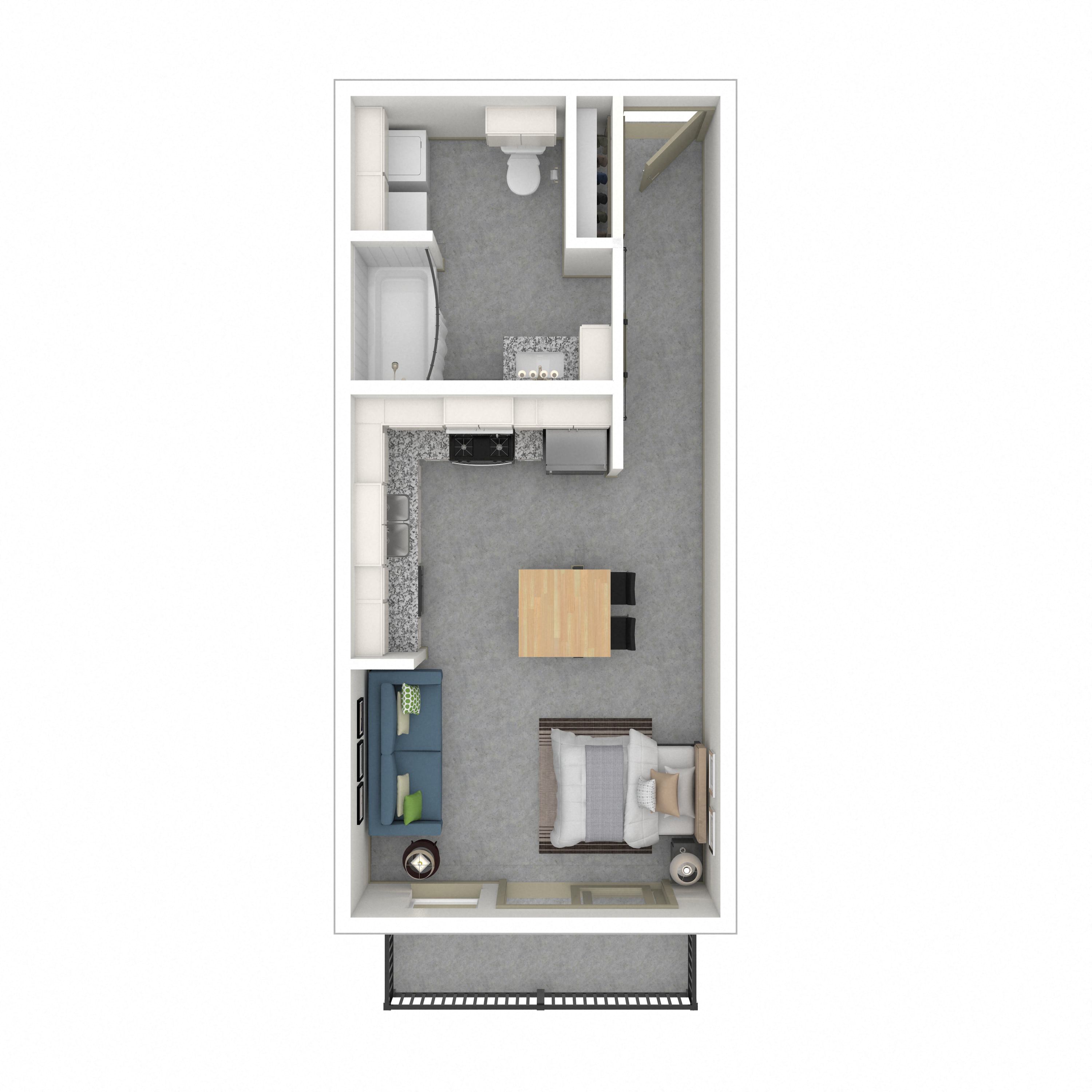 Floor plan layout diagram for 0A - AFFORDABLE