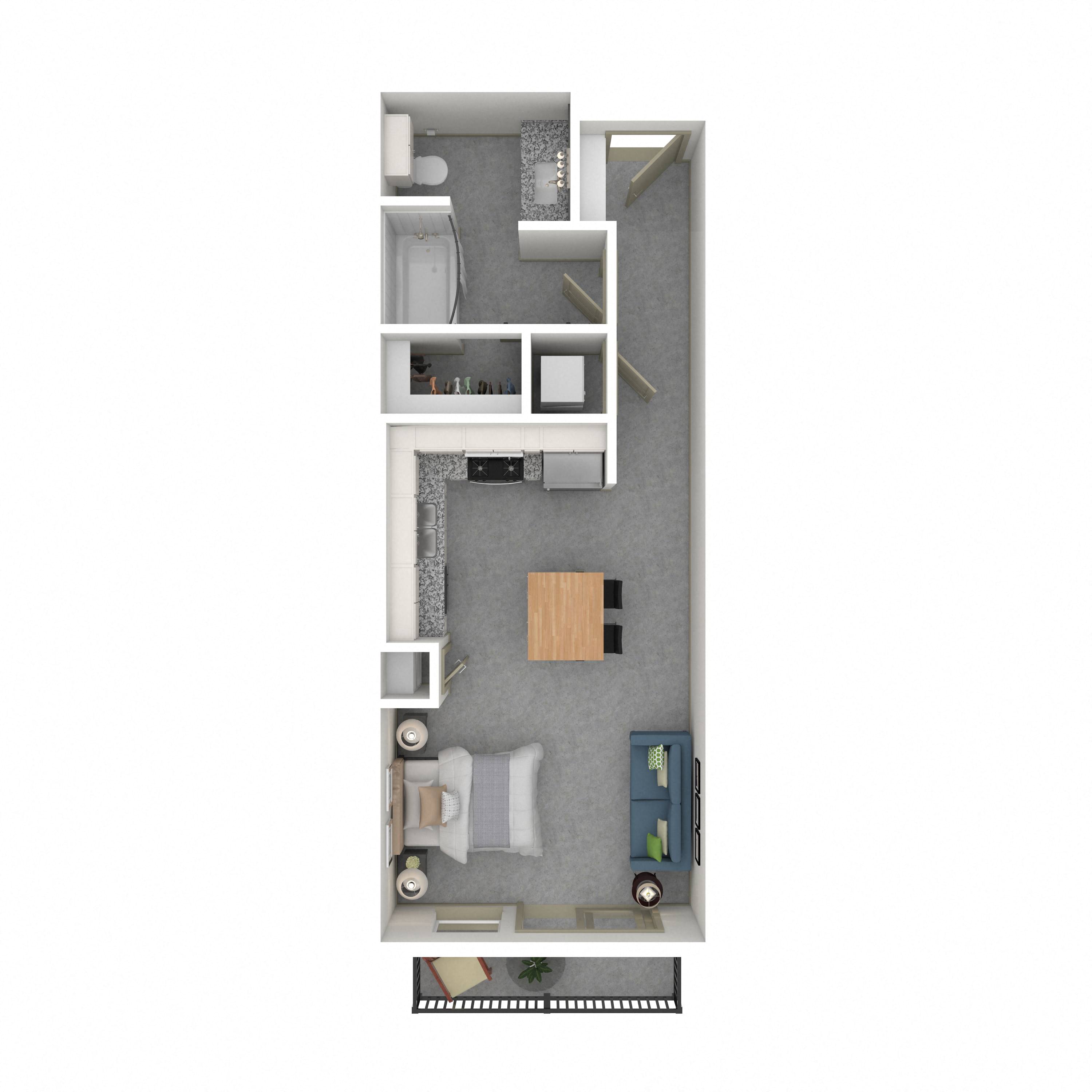 Floor plan layout diagram for 0C
