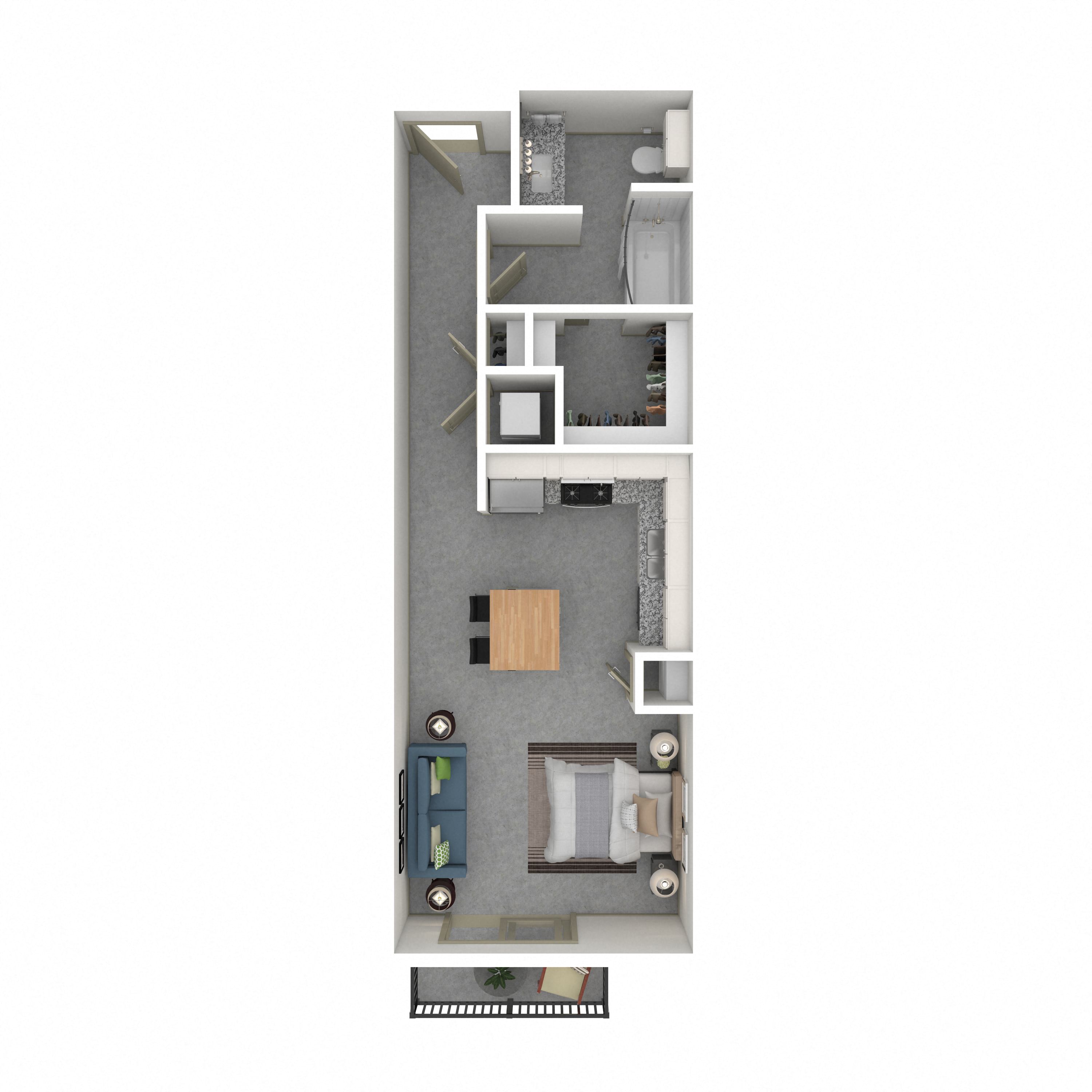 Floor plan layout diagram for 0F - AFFORDABLE