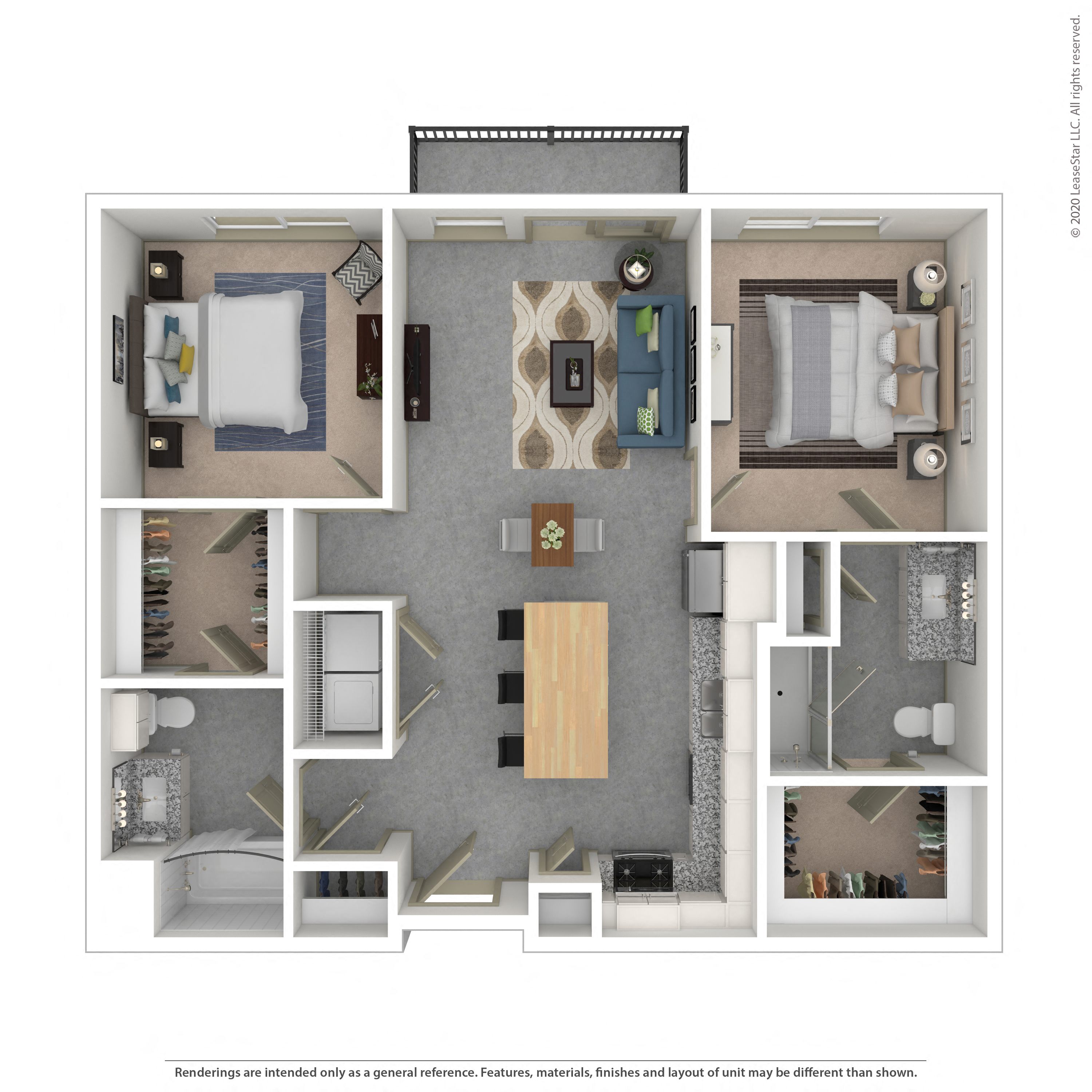 Floor plan layout diagram for 2E