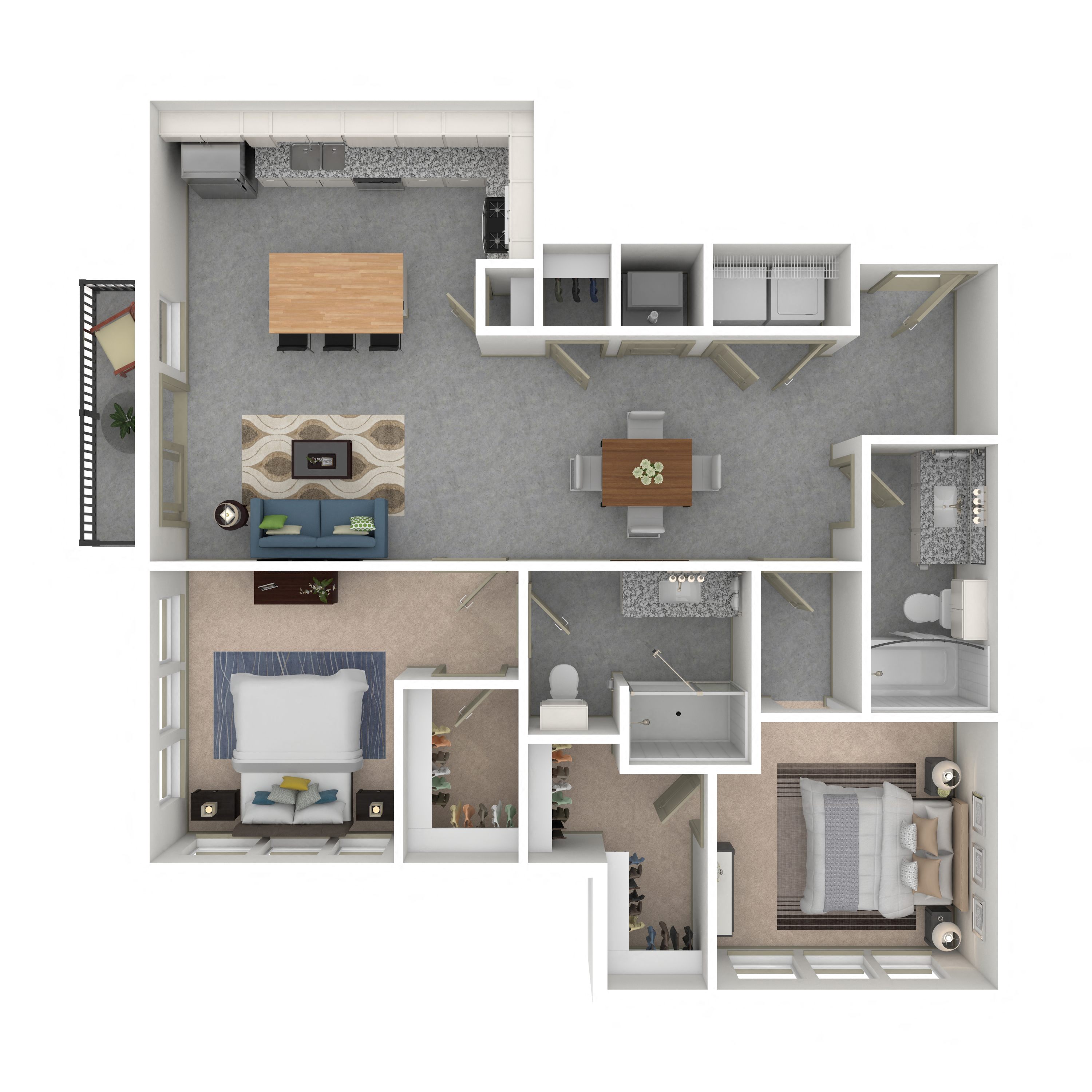 Floor plan layout diagram for 2G