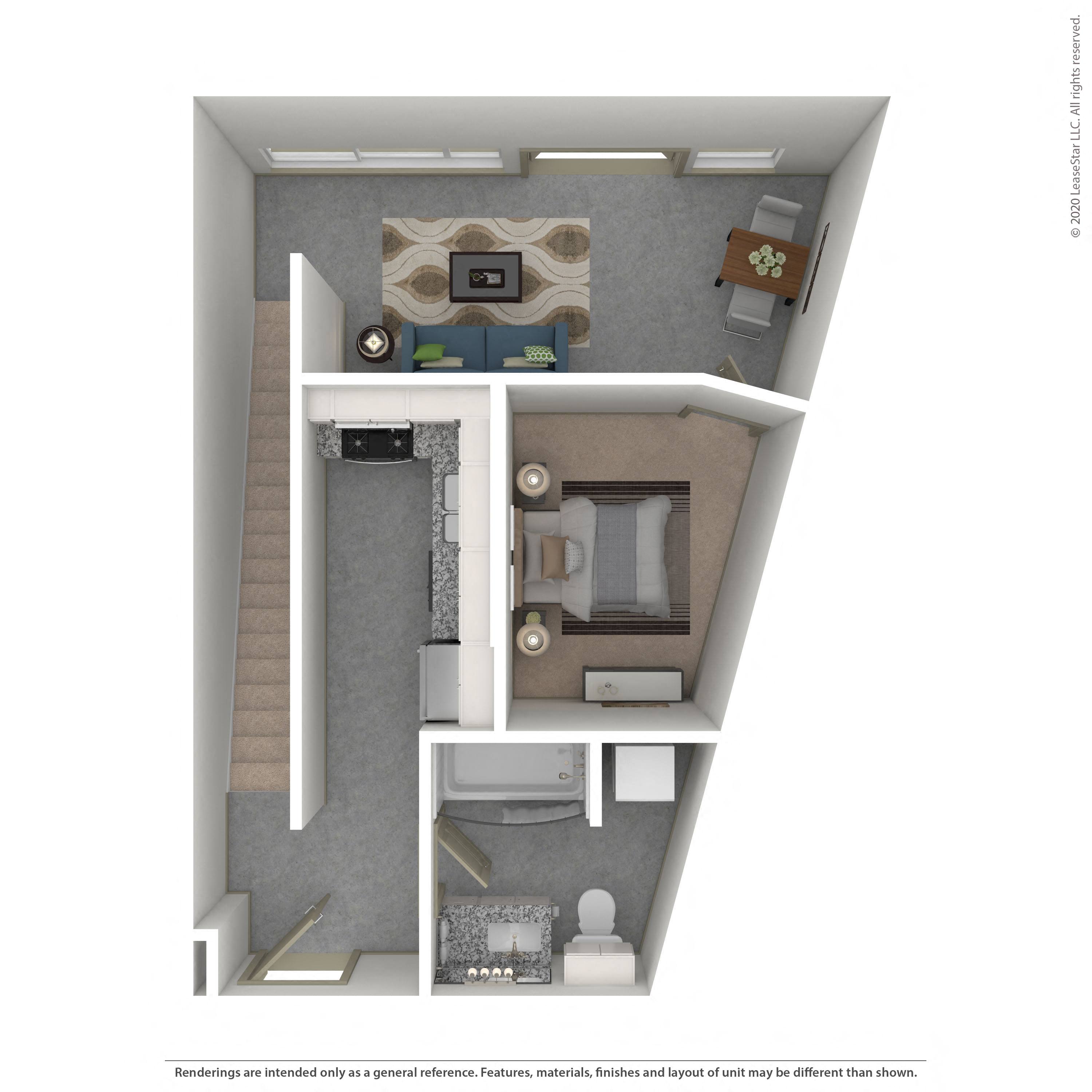 Floor plan layout diagram for LW1