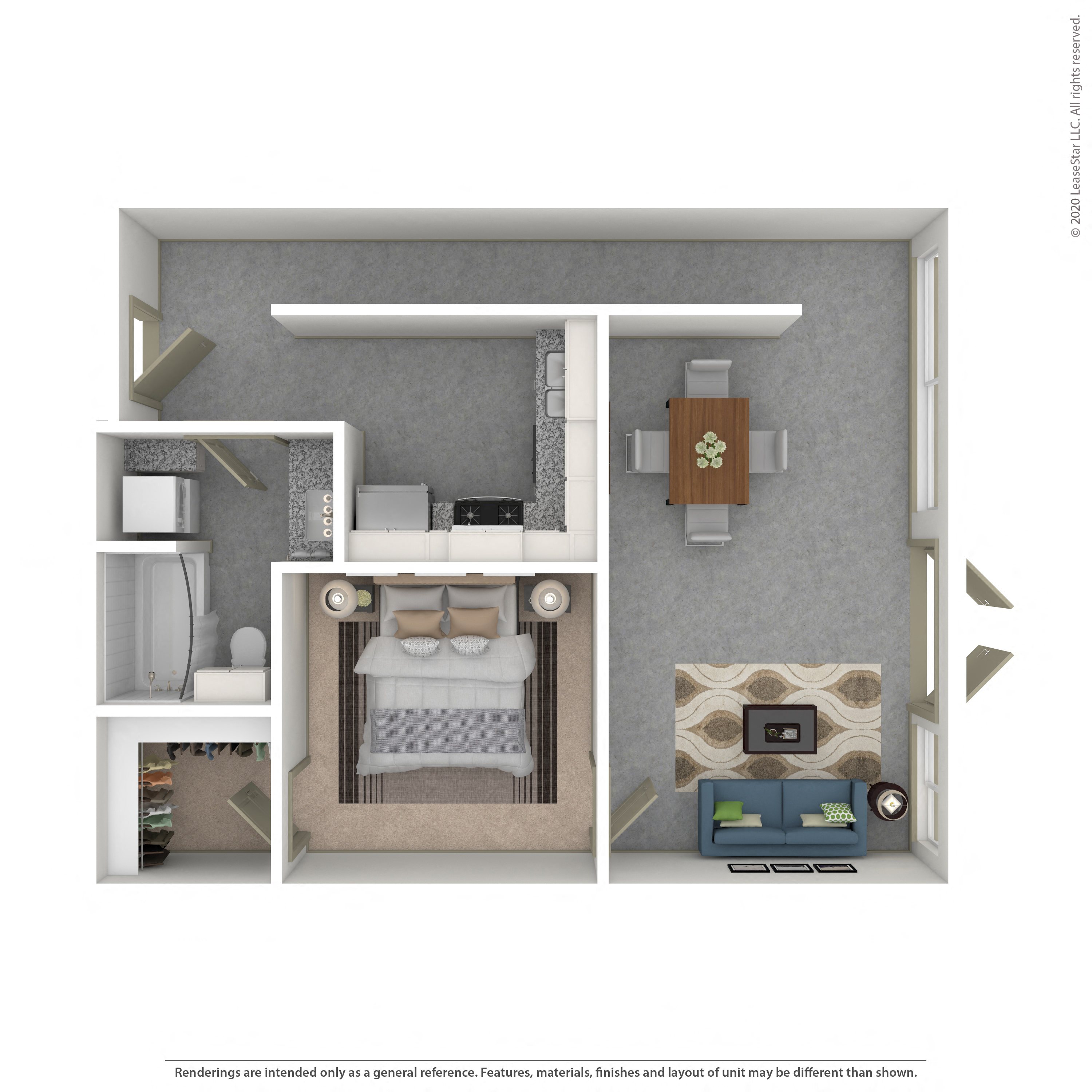 Floor plan layout diagram for LW2