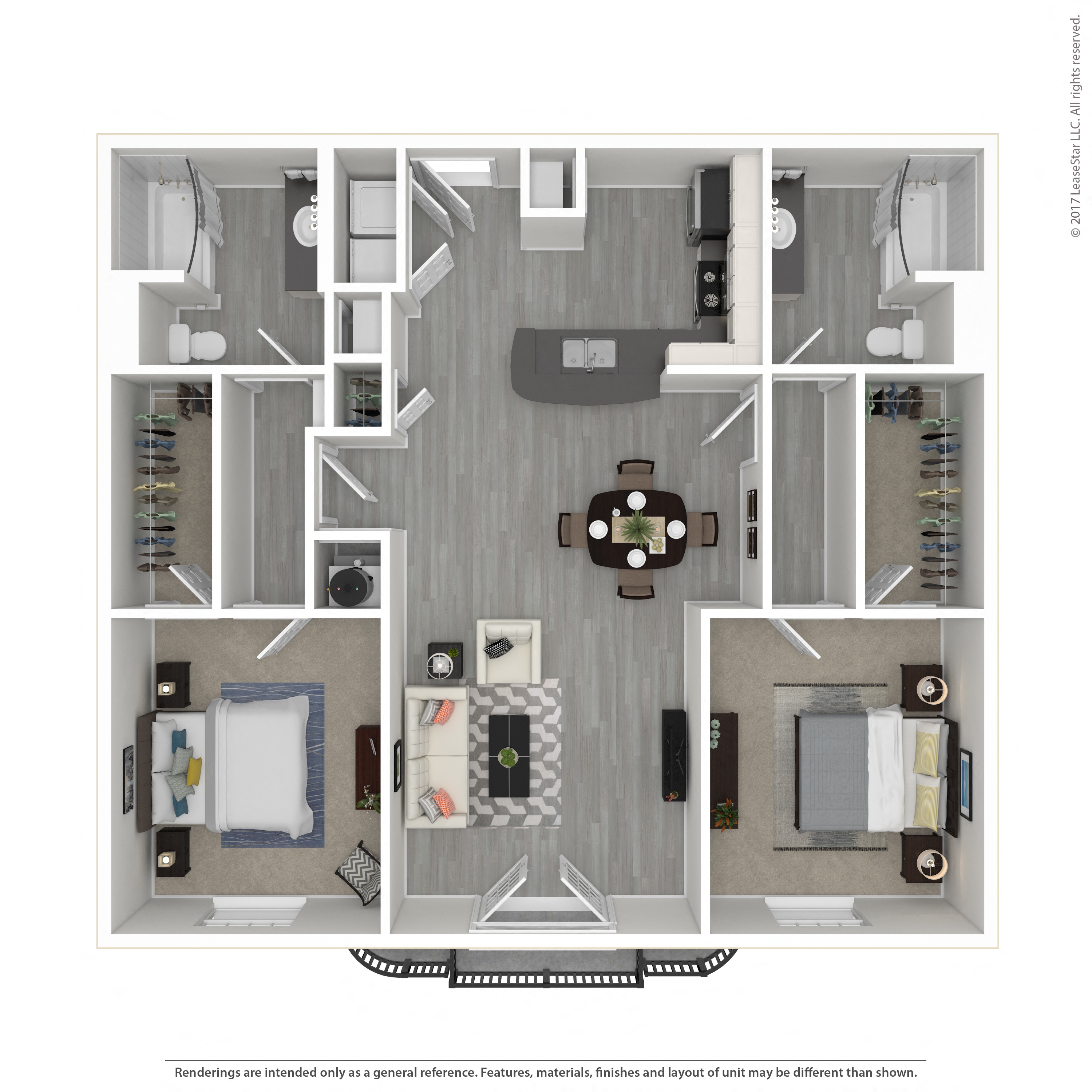 Floor plan layout diagram for 2D