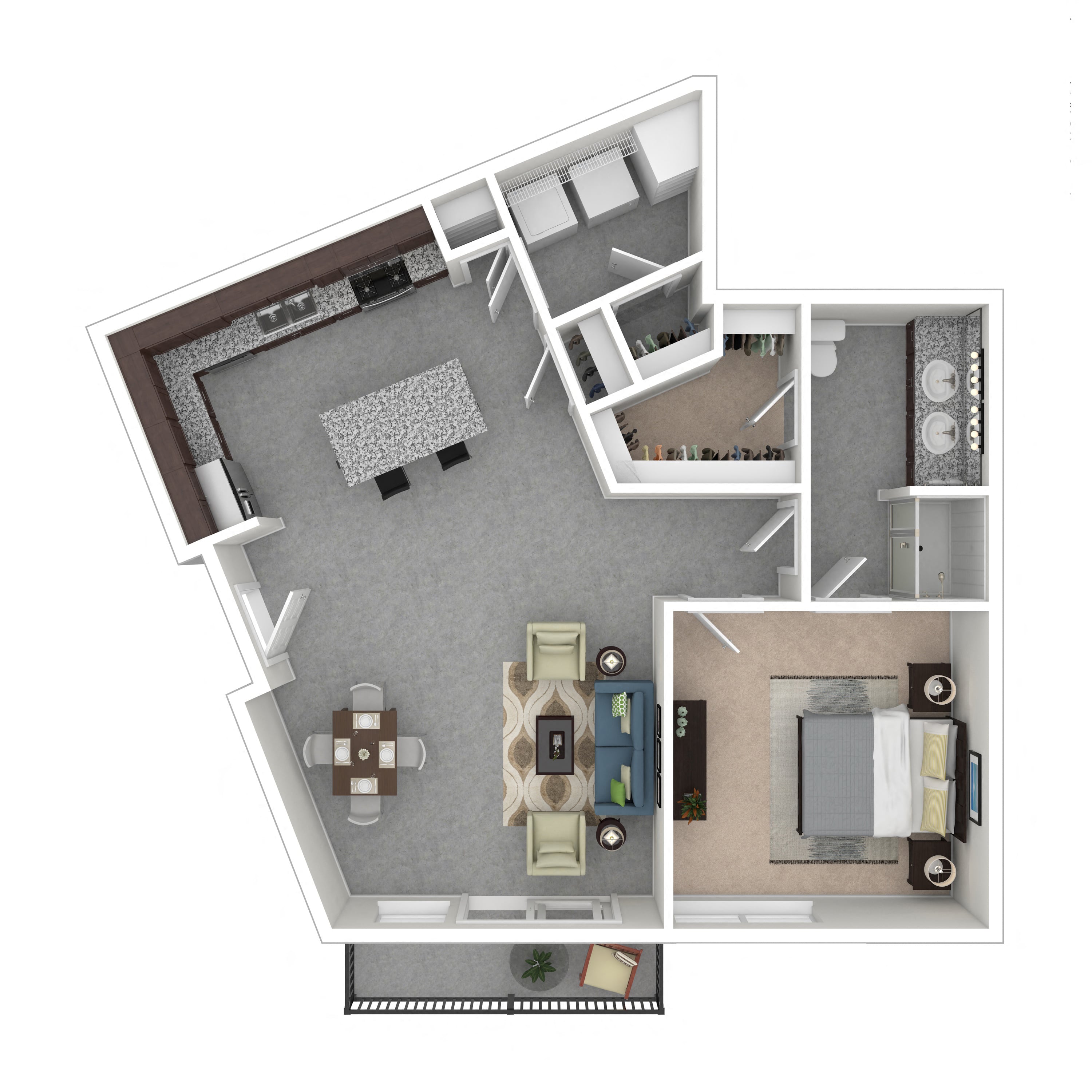 Floor plan layout diagram for 1I