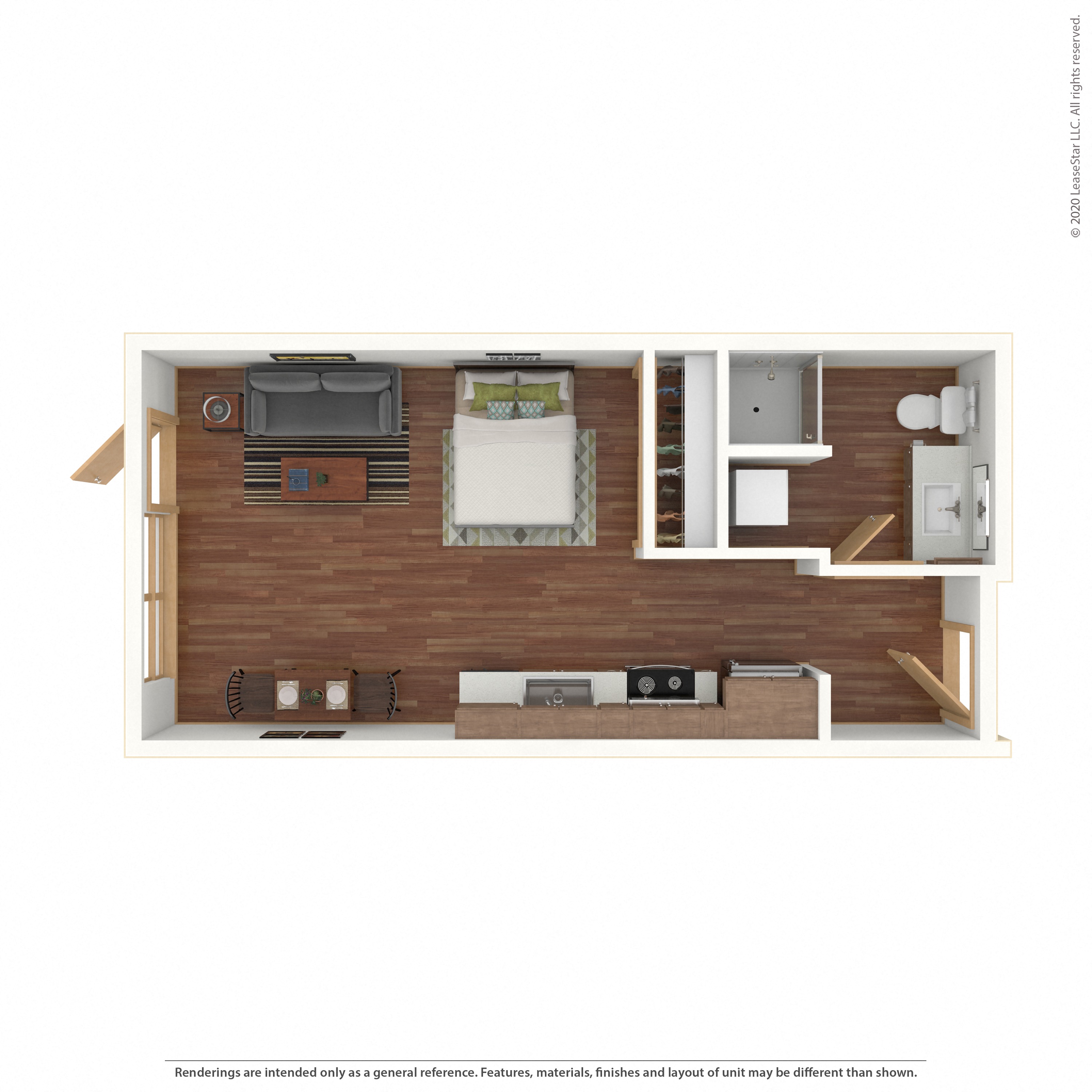 Floor plan layout diagram for 0A - MFTE (Income Restricted)