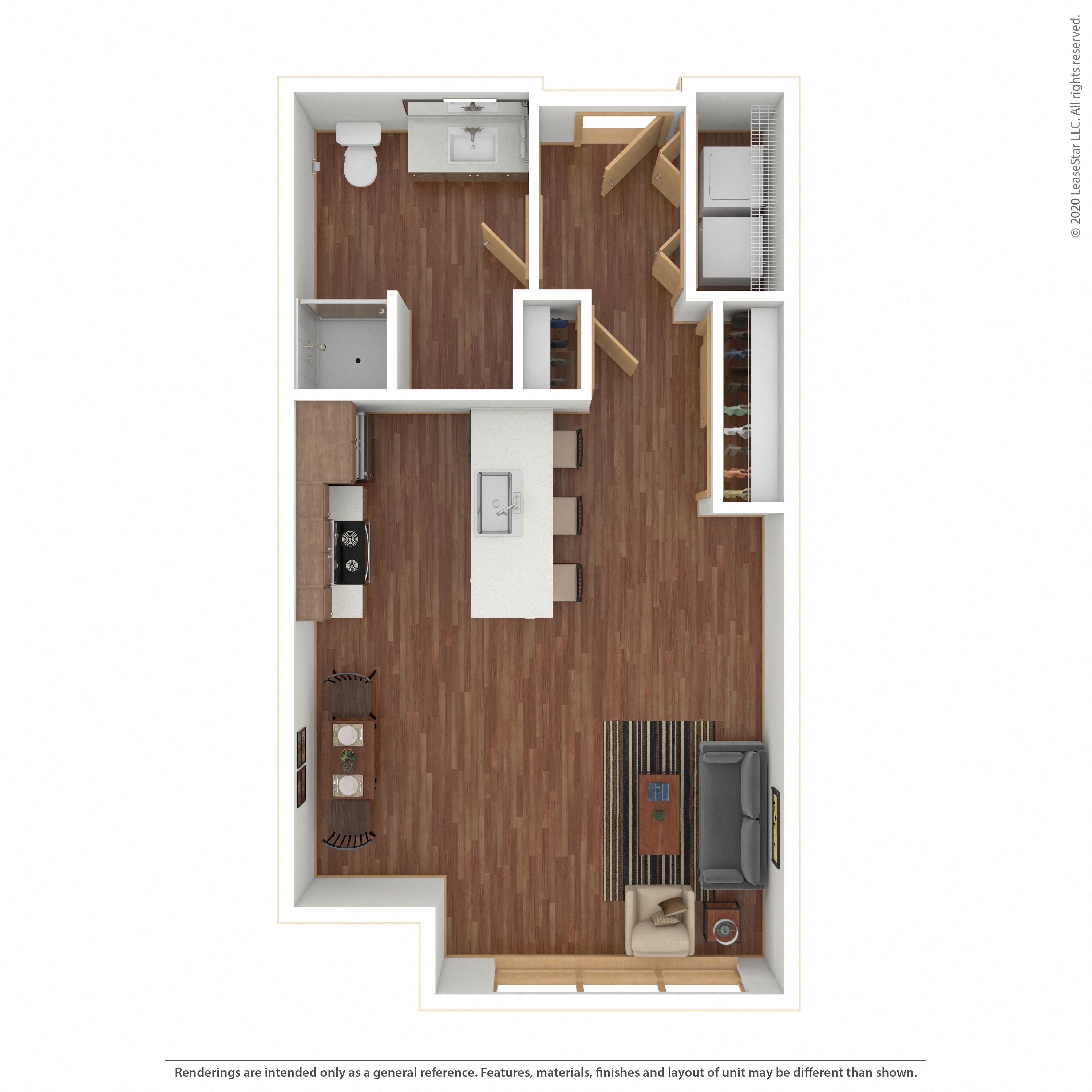 Floor plan layout diagram for 0D