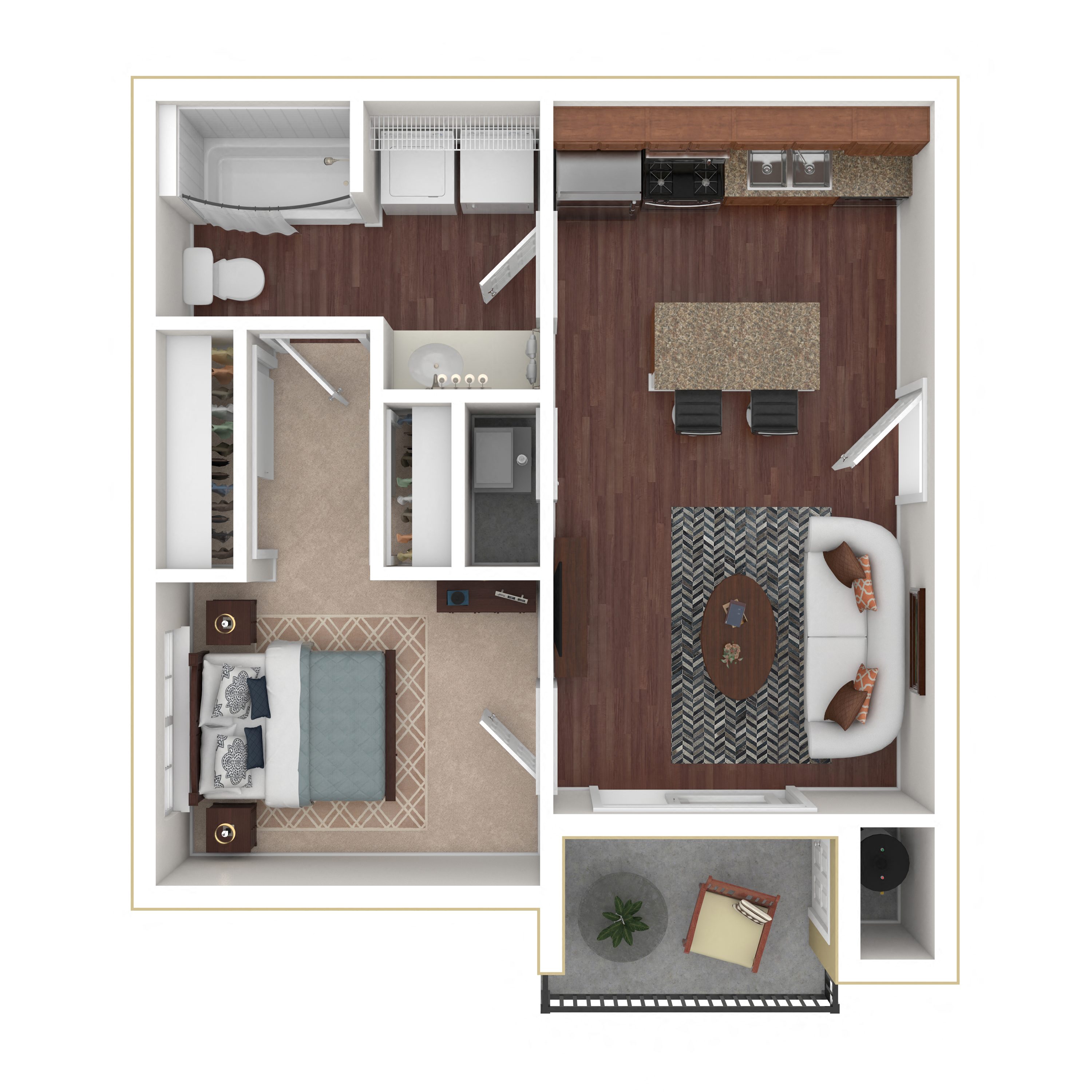 1A - Classic floor plan