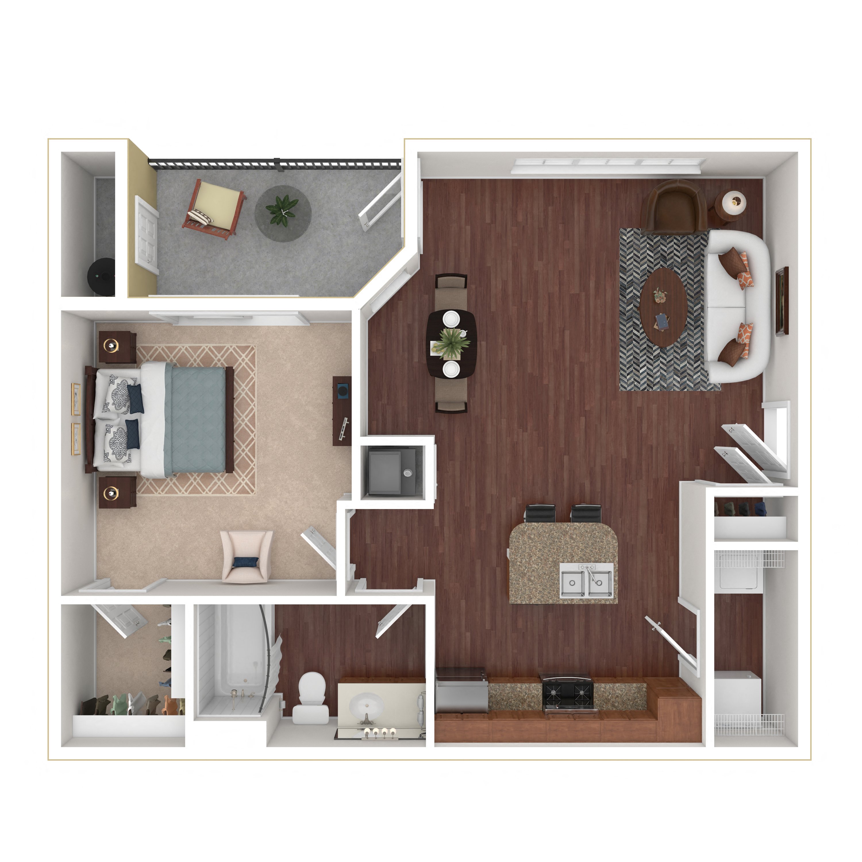 1C - Modern floor plan