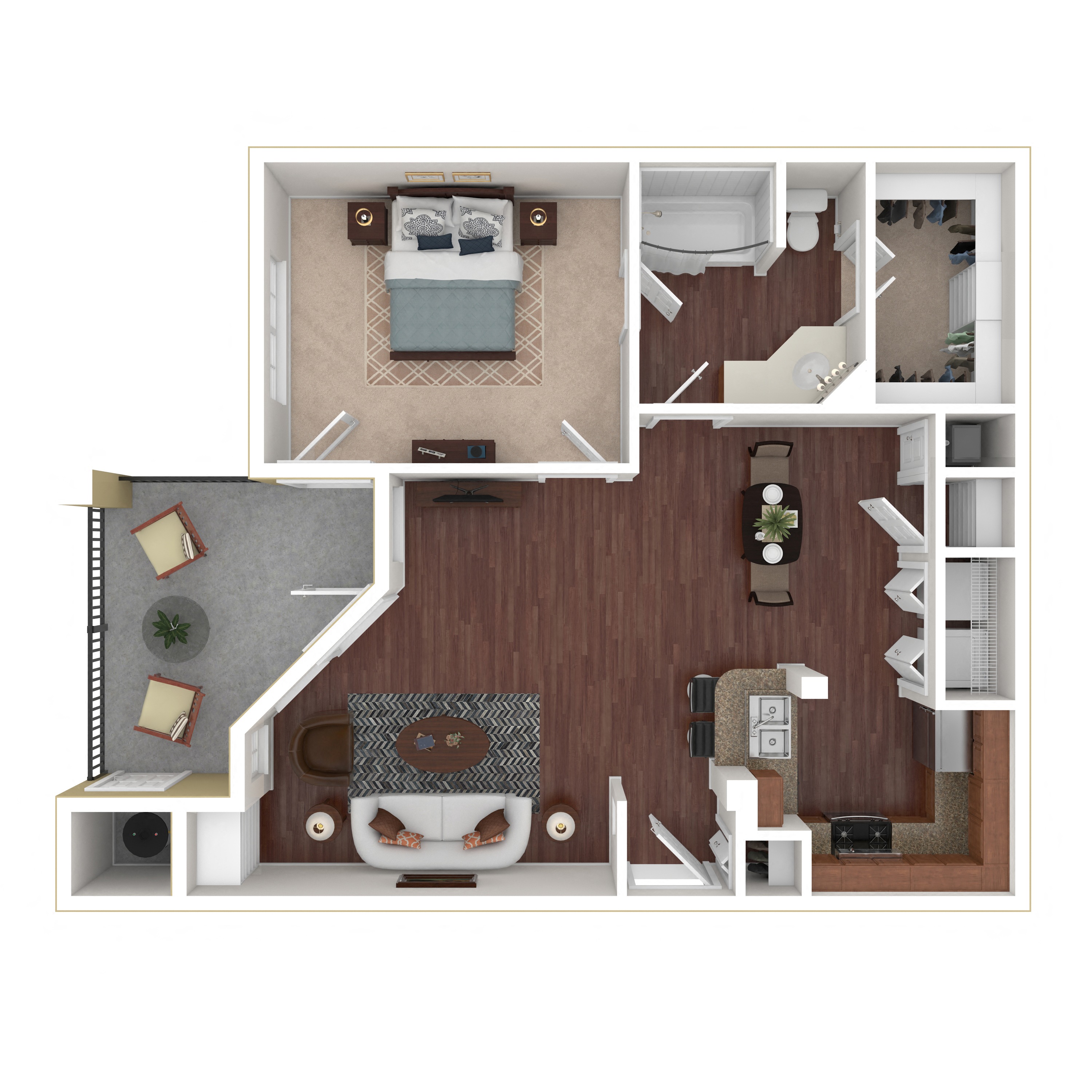 1E - Classic floor plan