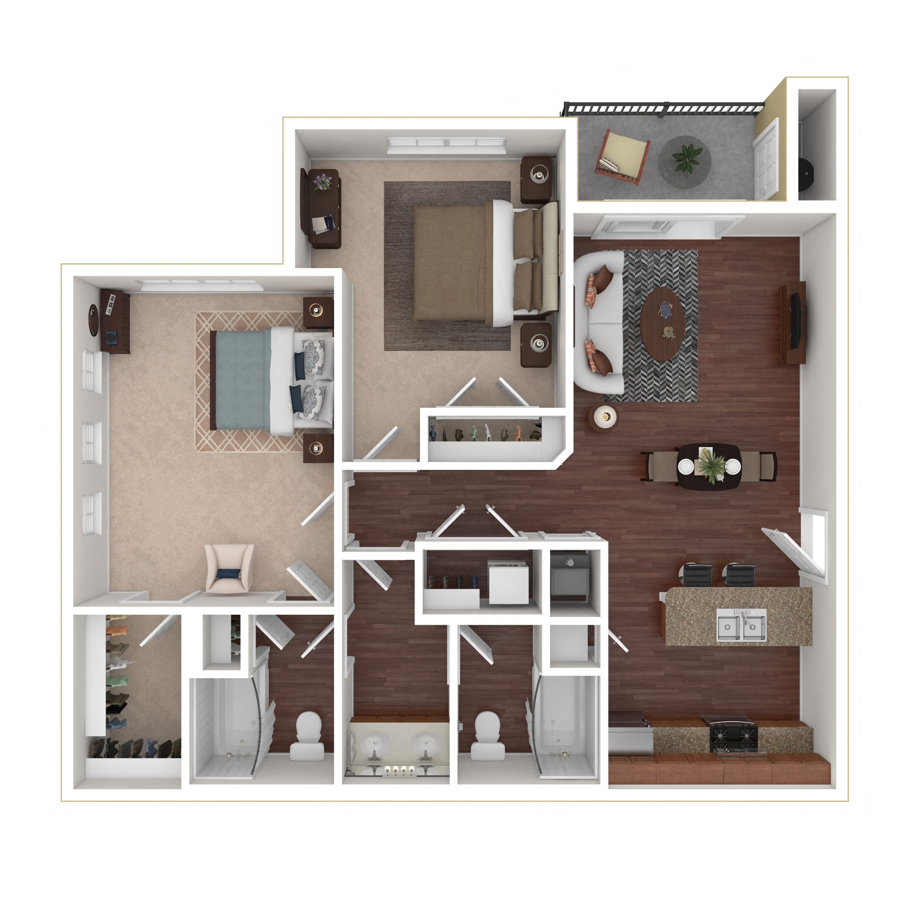 2B - Modern floor plan