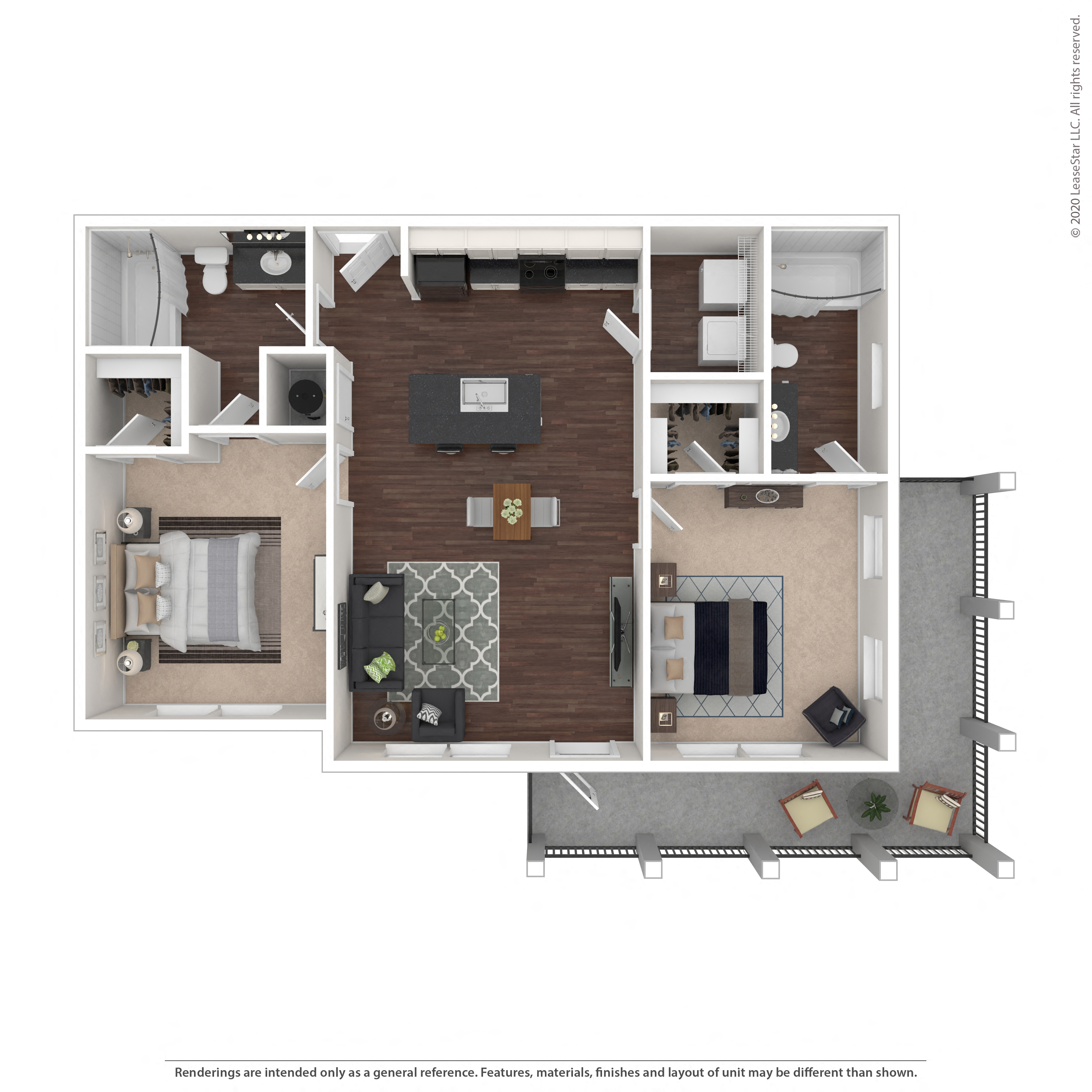 Floor plan layout diagram for 2A