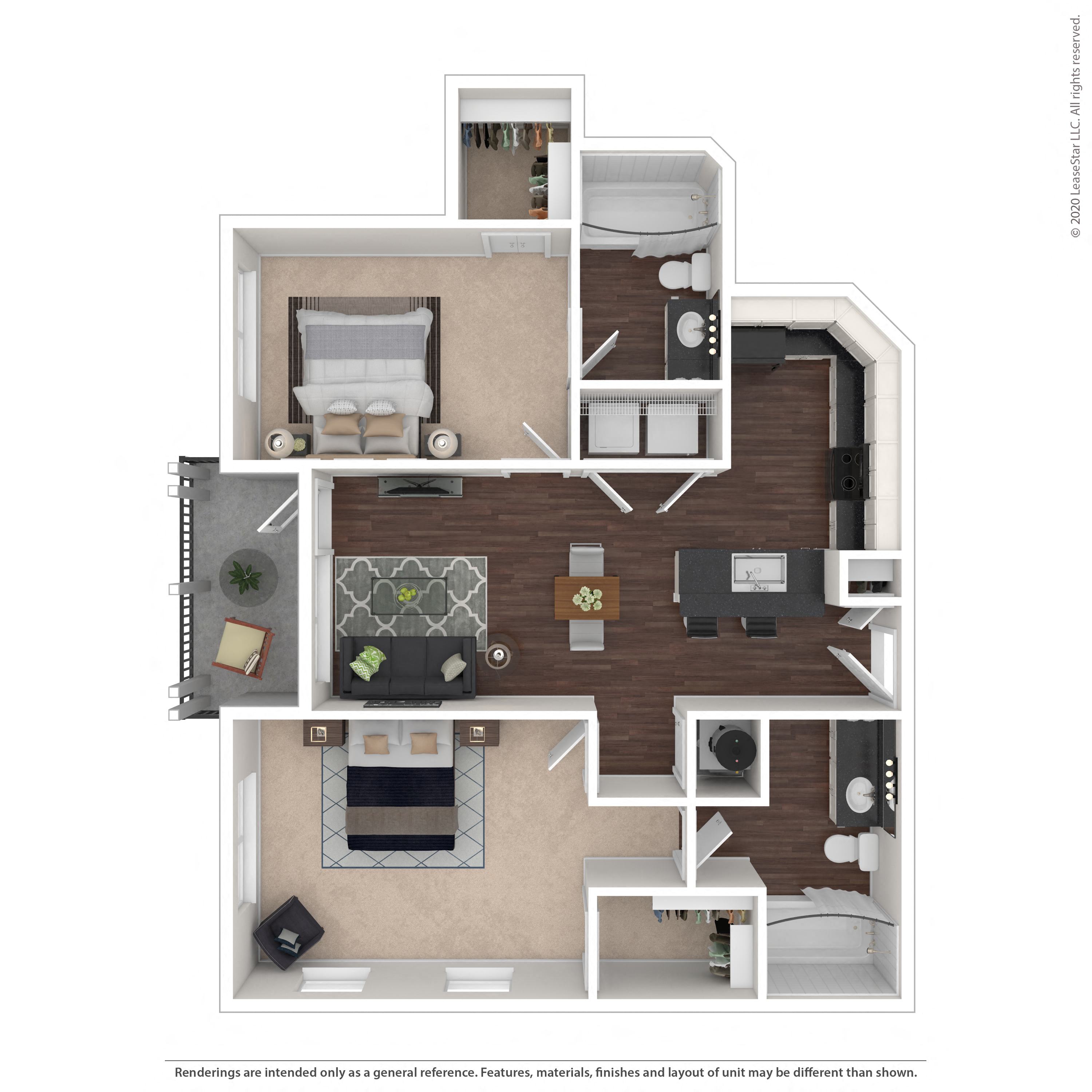 Floor plan layout diagram for 2D