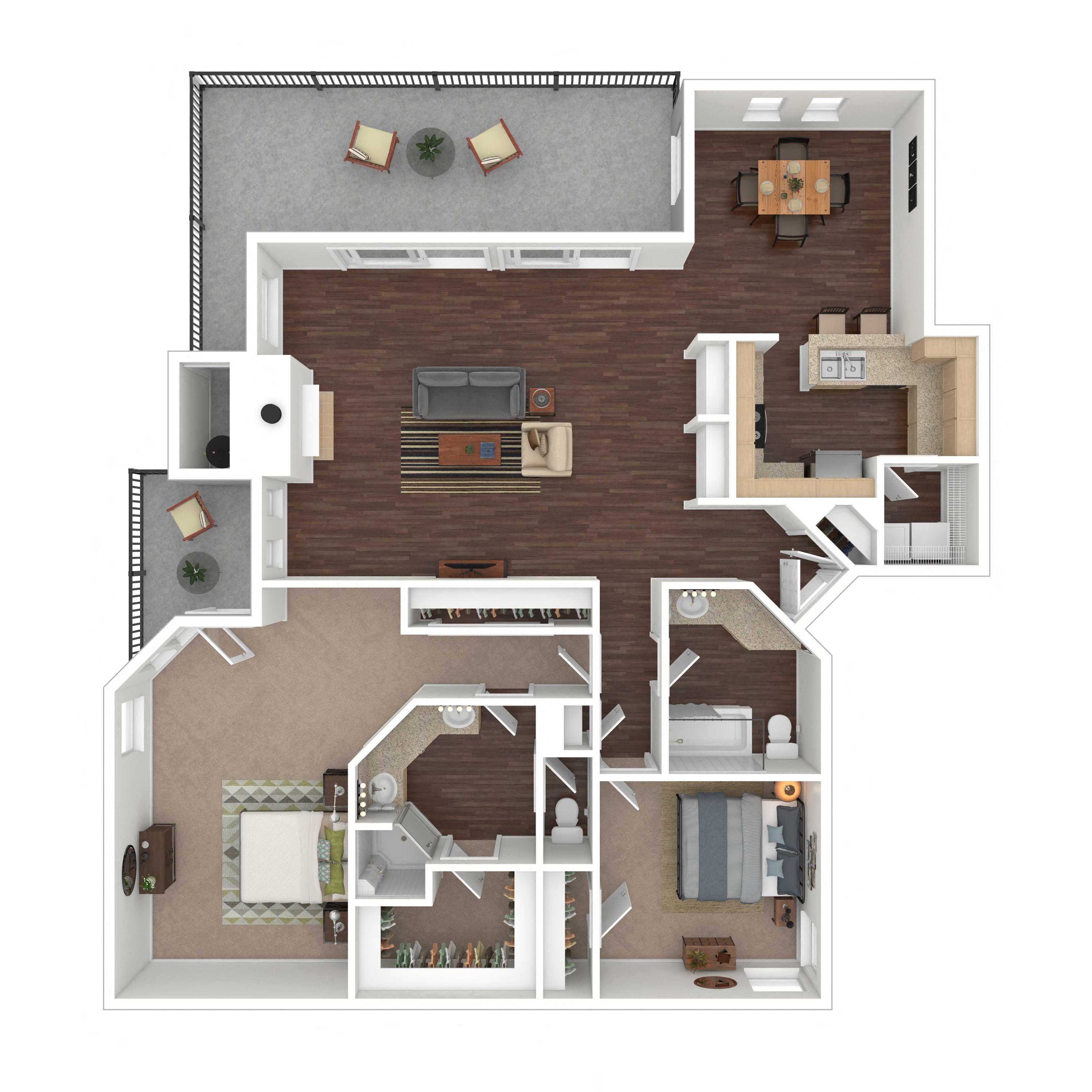 Floor plan layout diagram for 2D