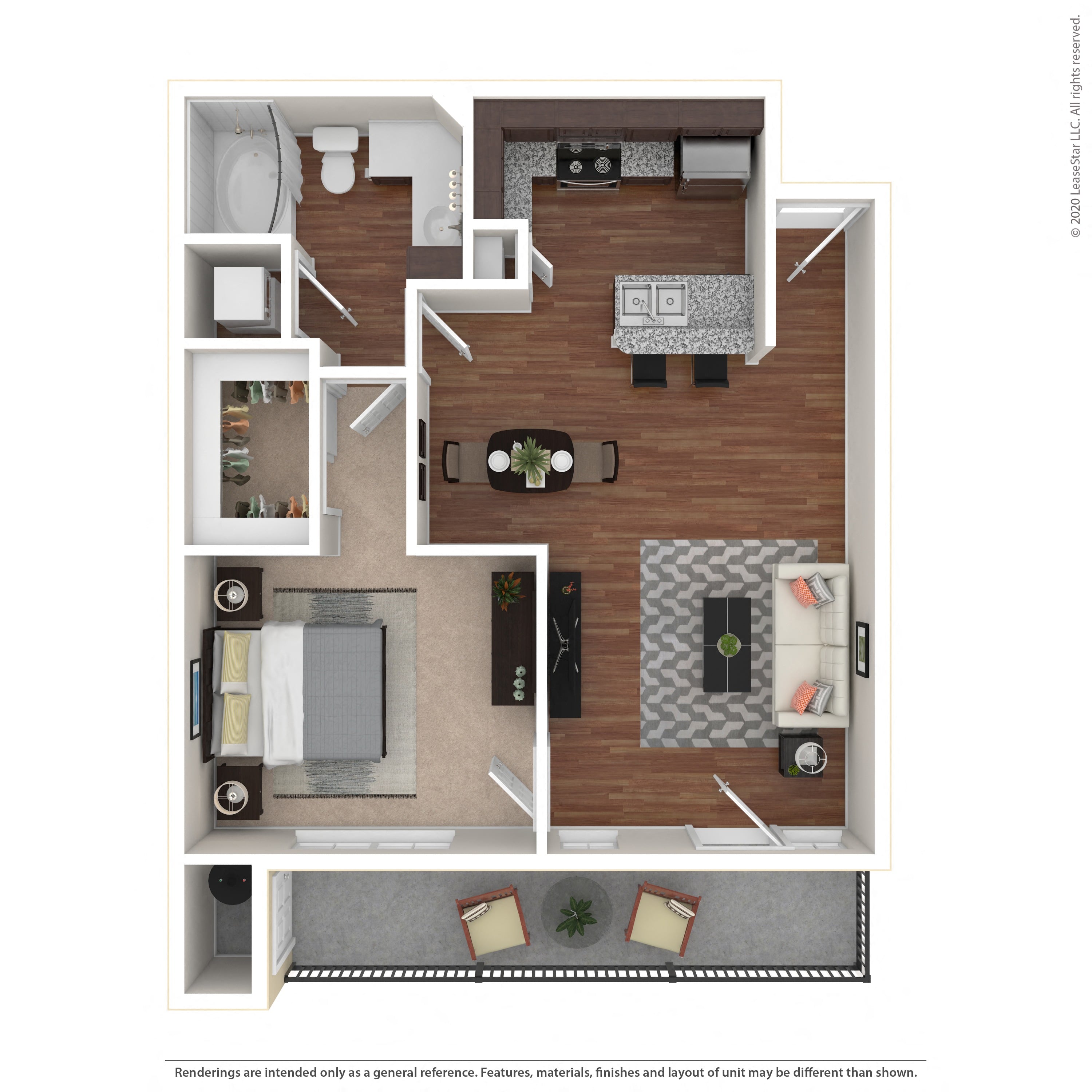 Floor plan layout diagram for 1A