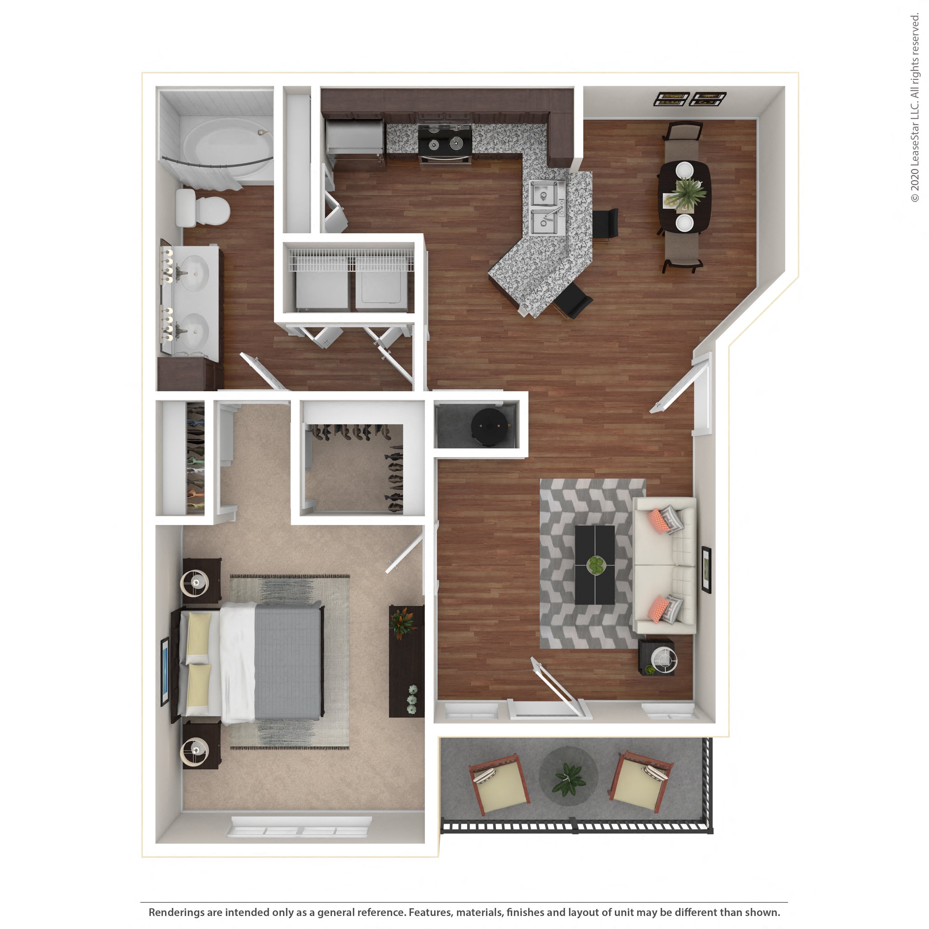Floor plan layout diagram for 1D