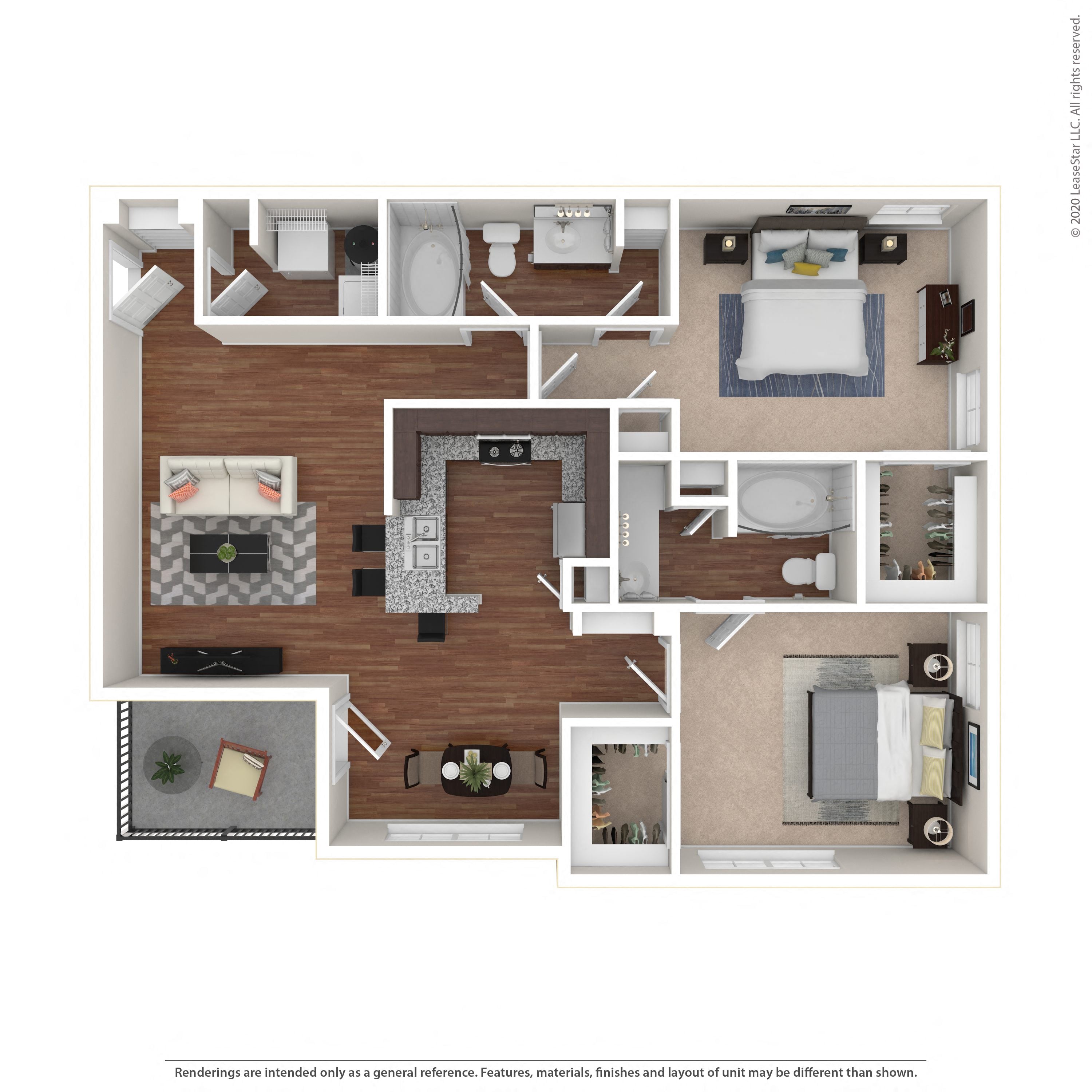Floor plan layout diagram for 2A