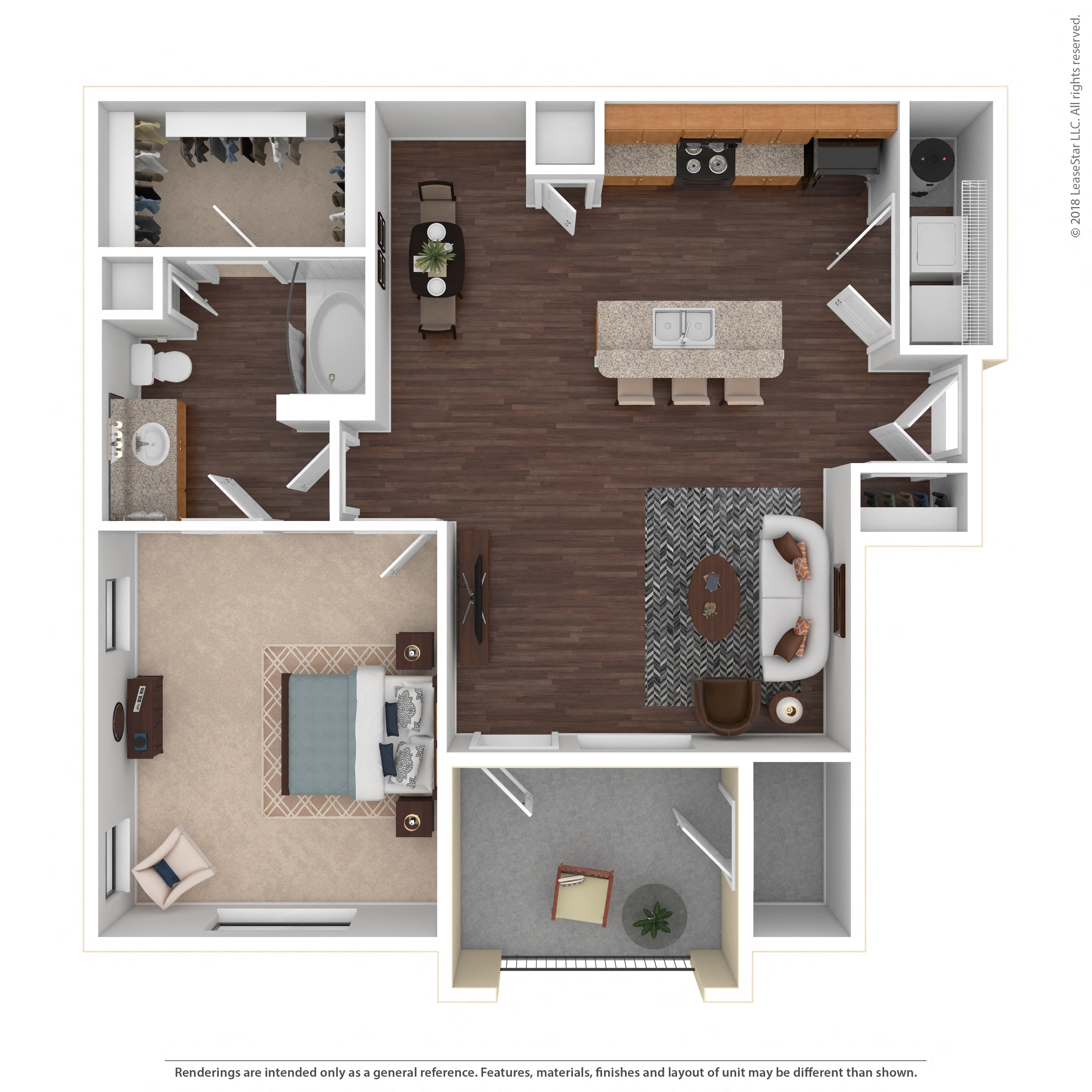 1D floor plan