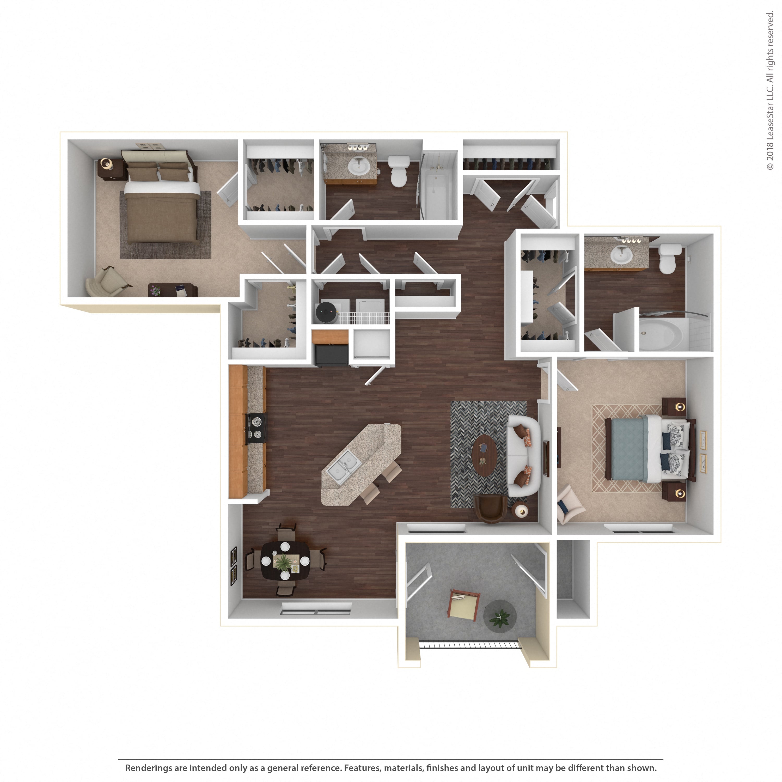Floor plan layout diagram for 2D