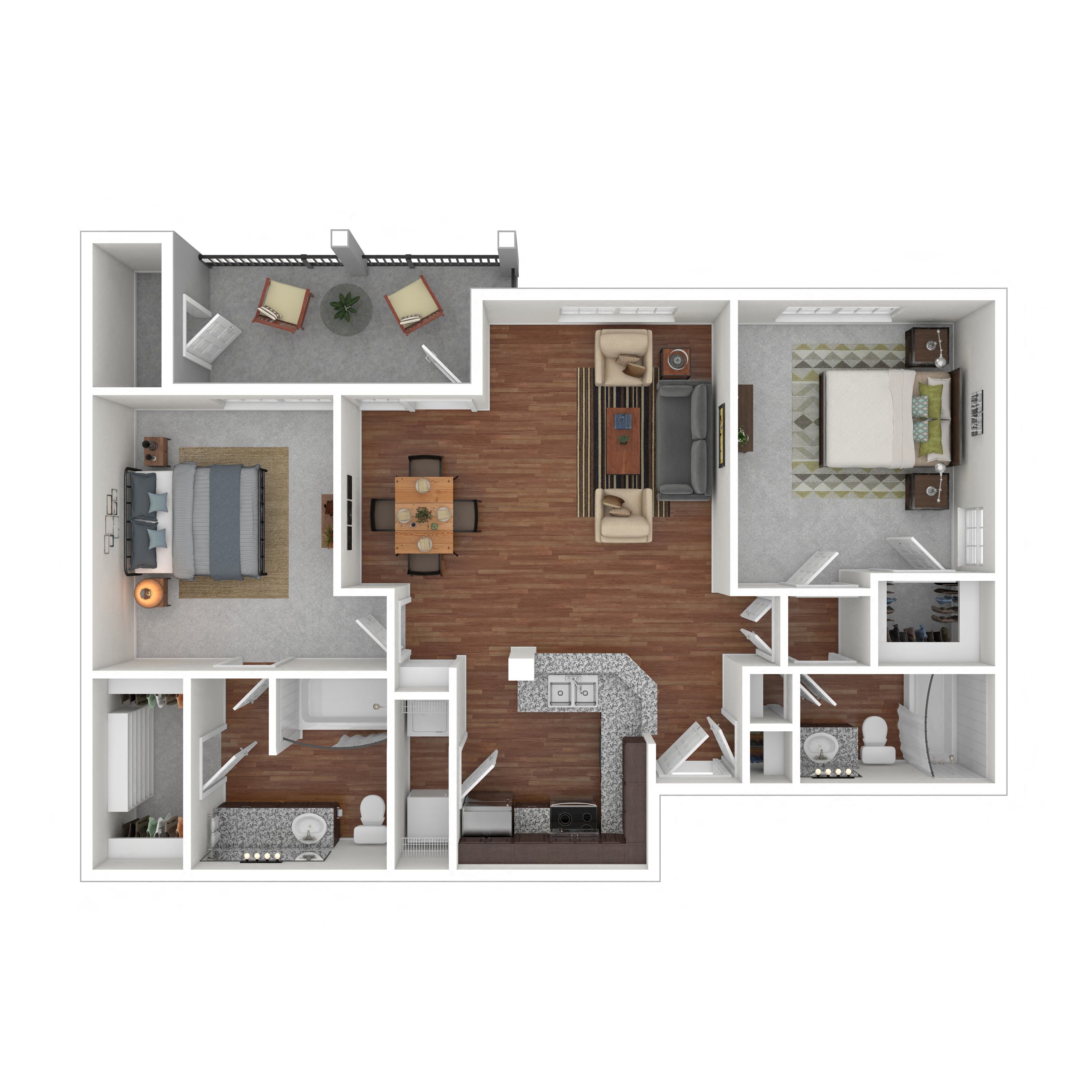 Floor plan layout diagram for 2A