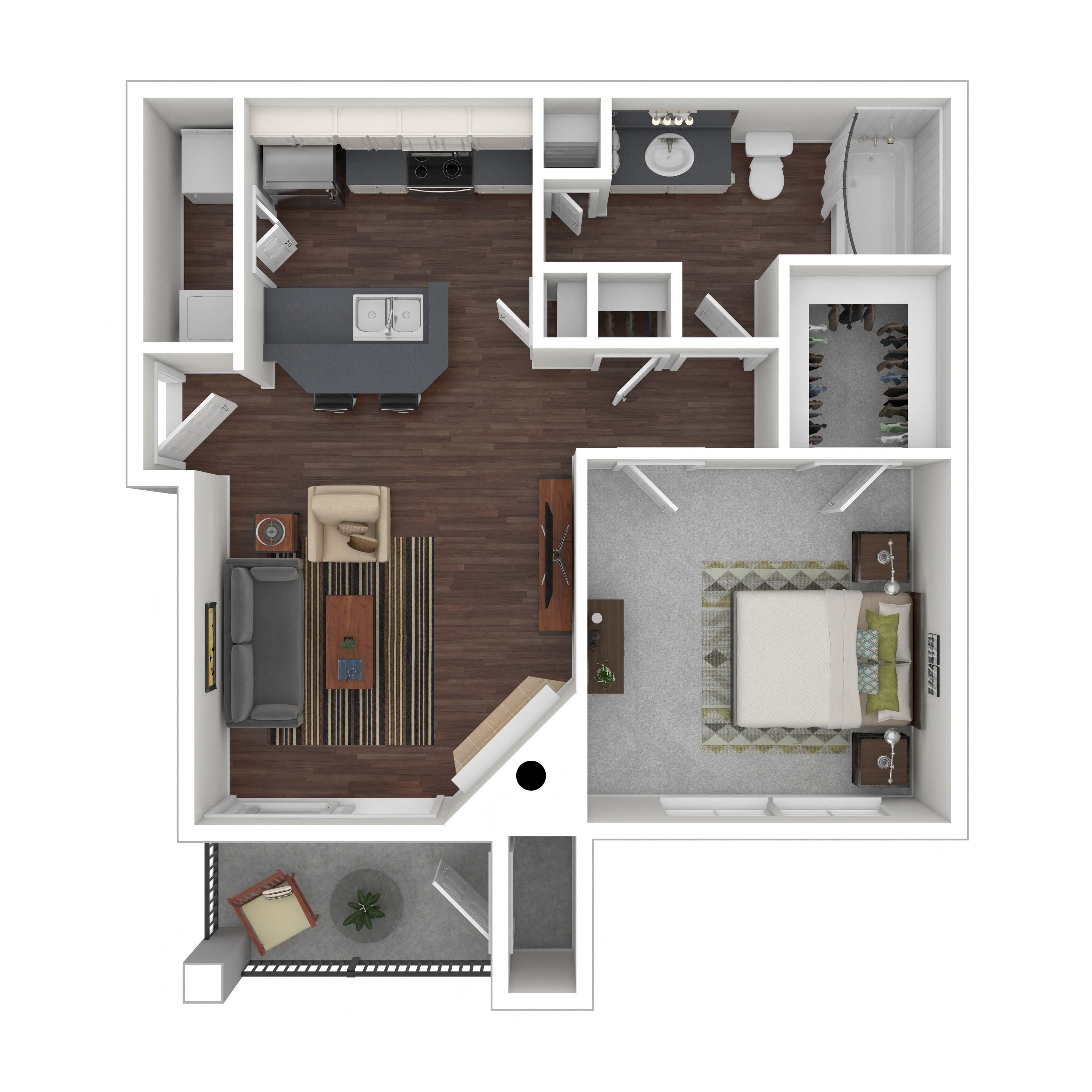 Floor plan layout diagram for 1A