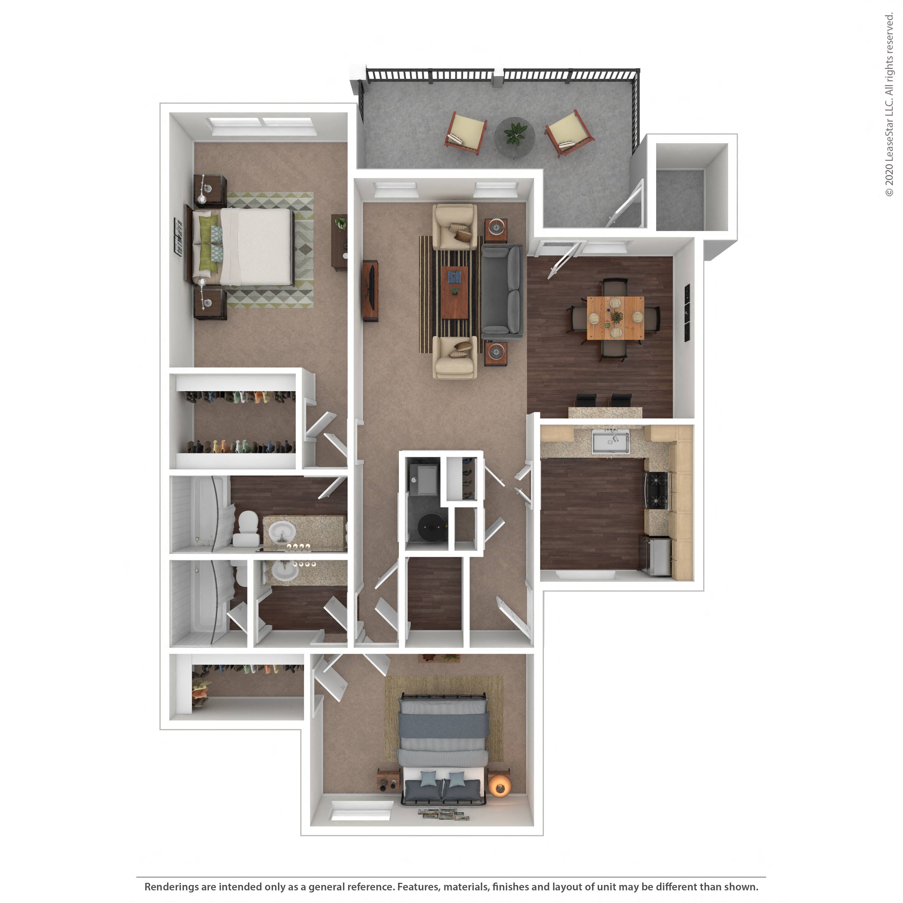 Floor plan layout diagram for 2A