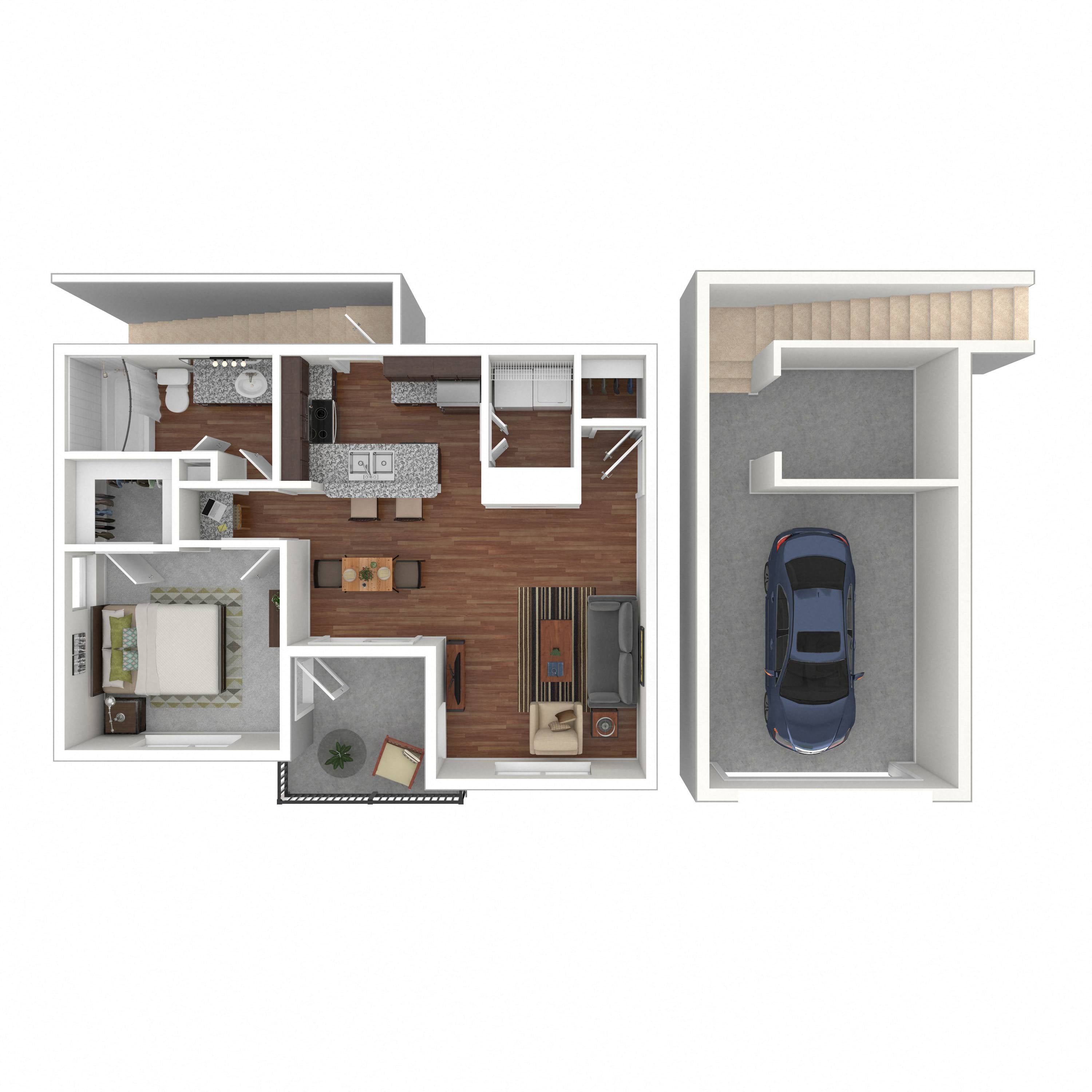 1B floor plan