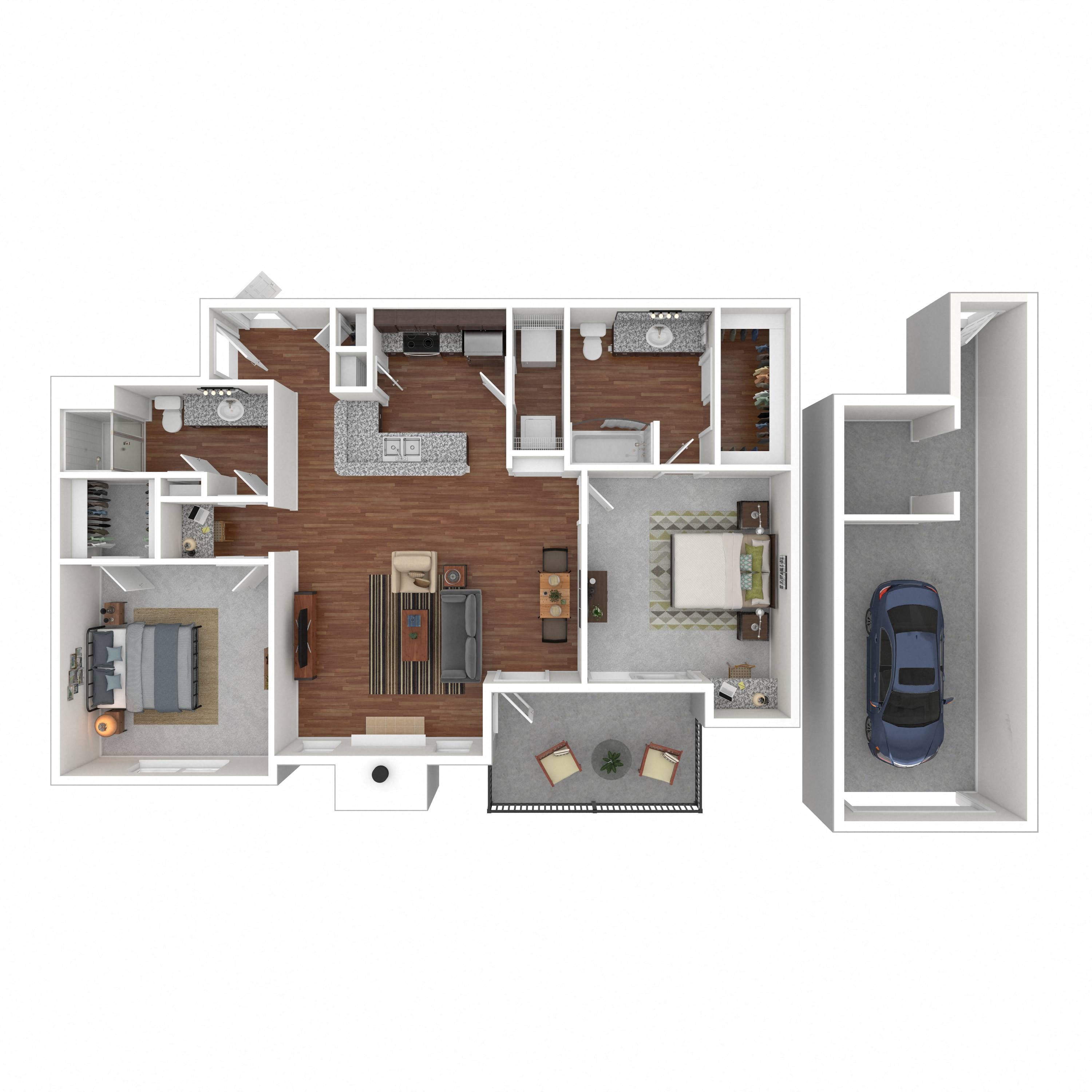 2B floor plan