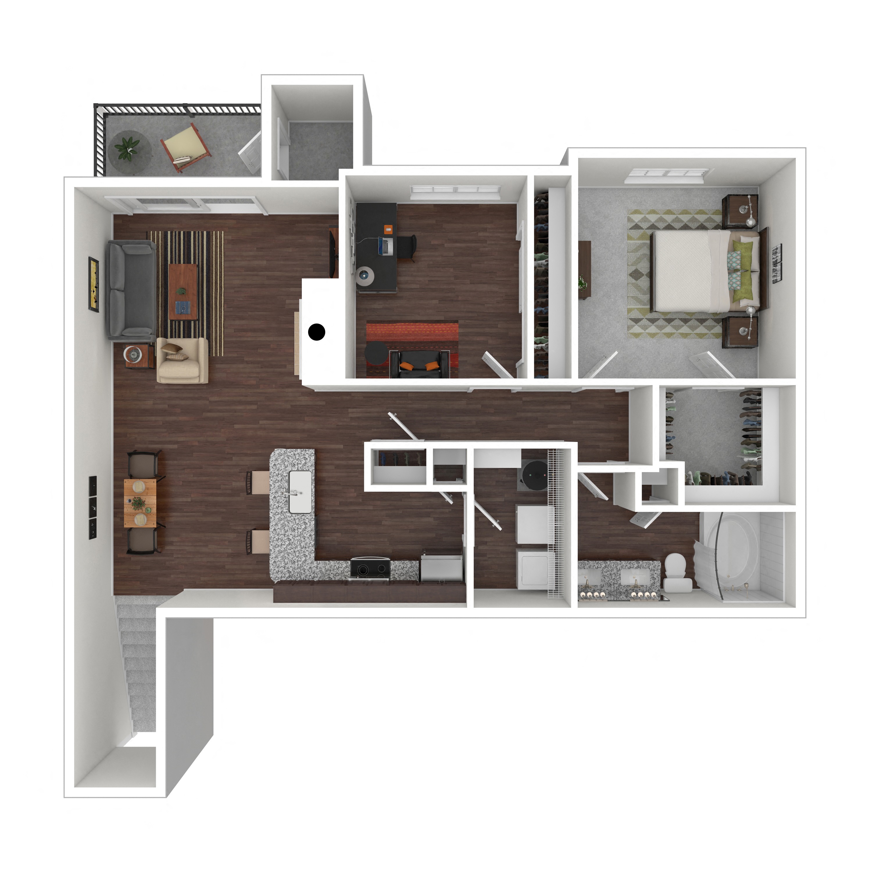 Floor plan layout diagram for 2A