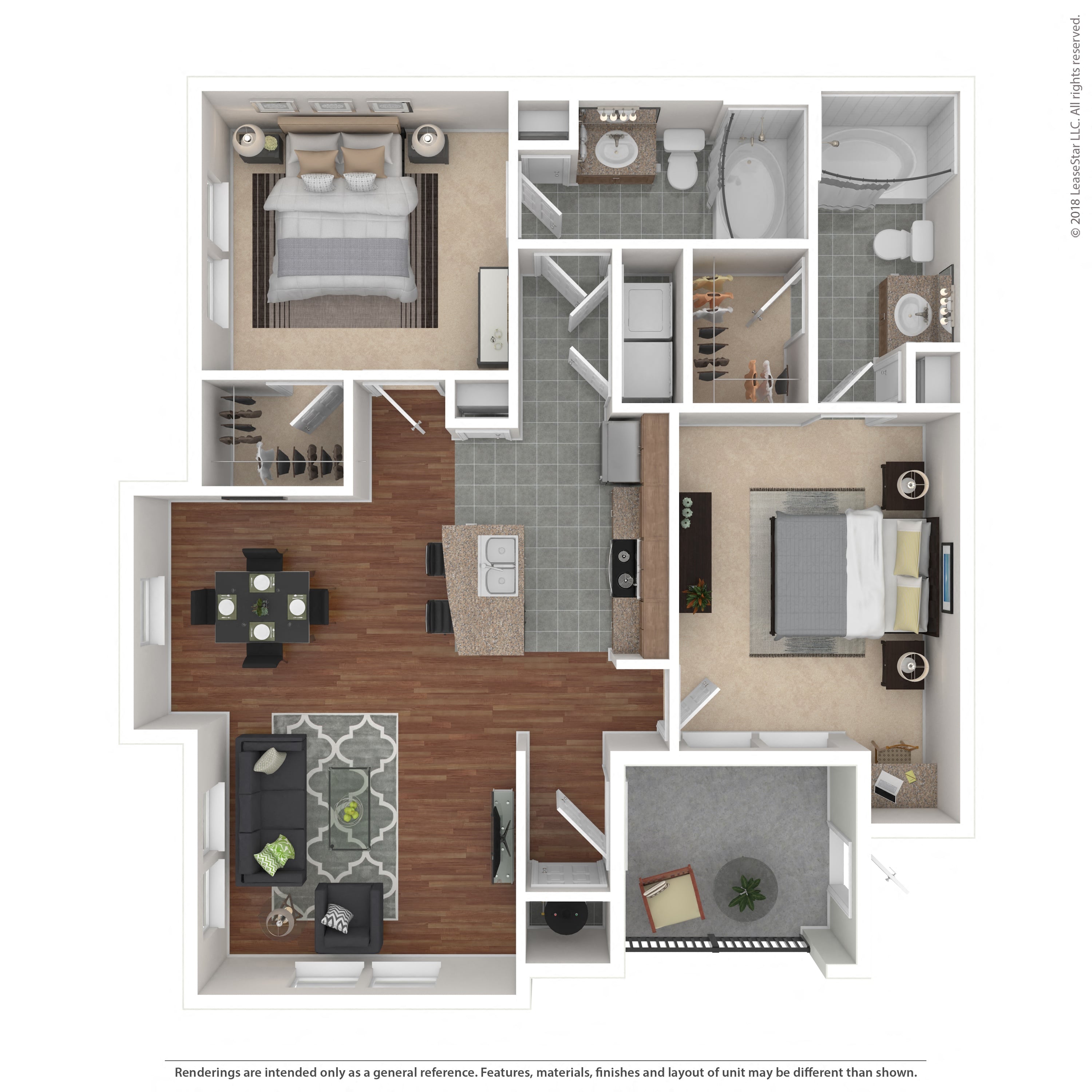 Floor plan layout diagram for 2A