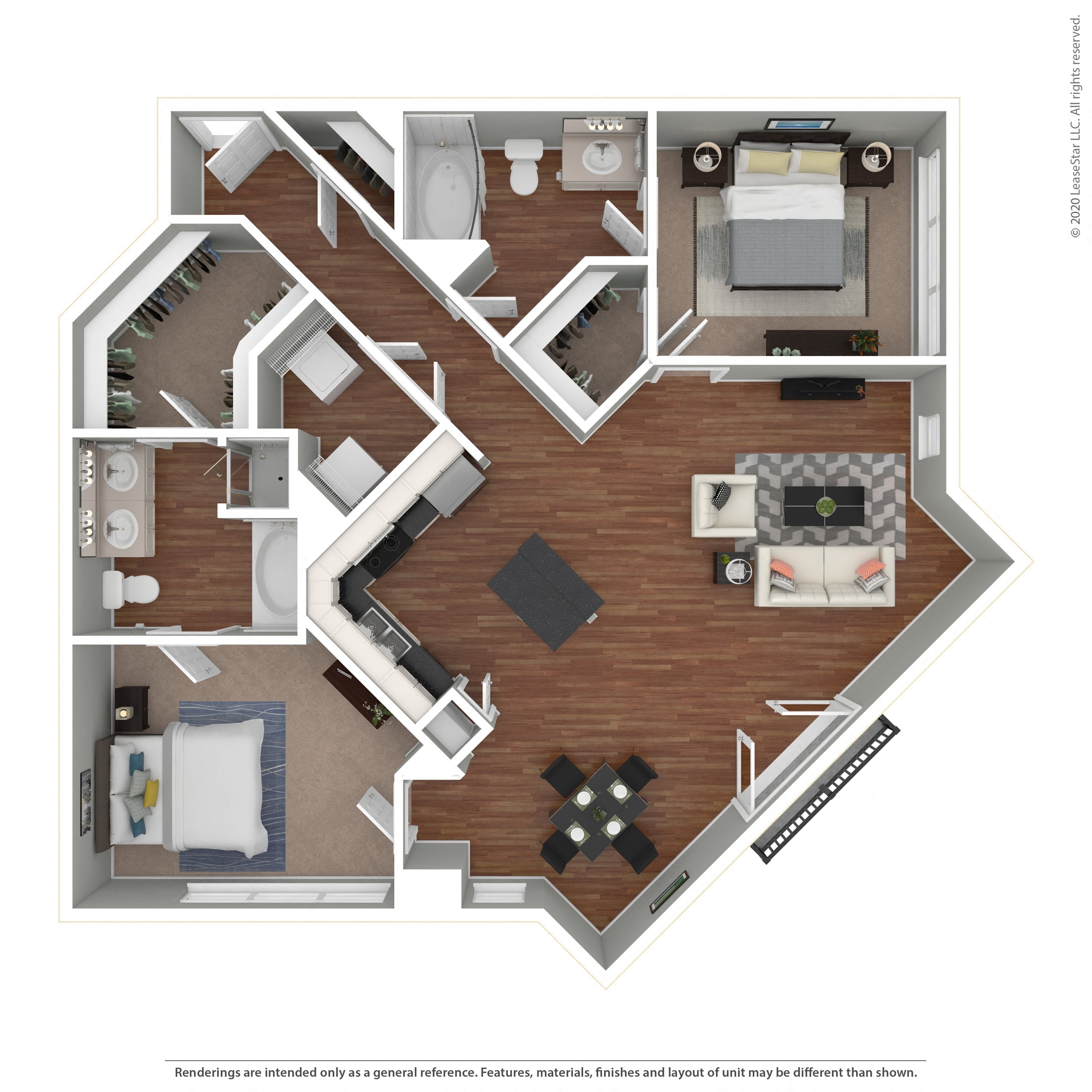 Floor plan layout diagram for 2E-R