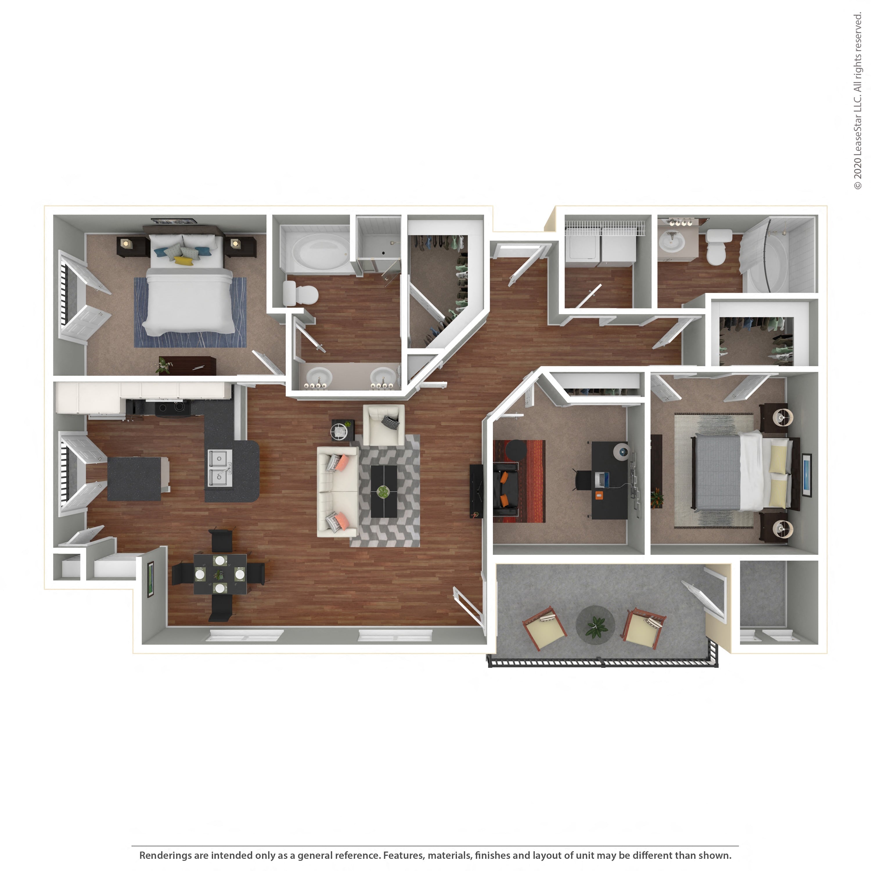 Floor plan layout diagram for 3A