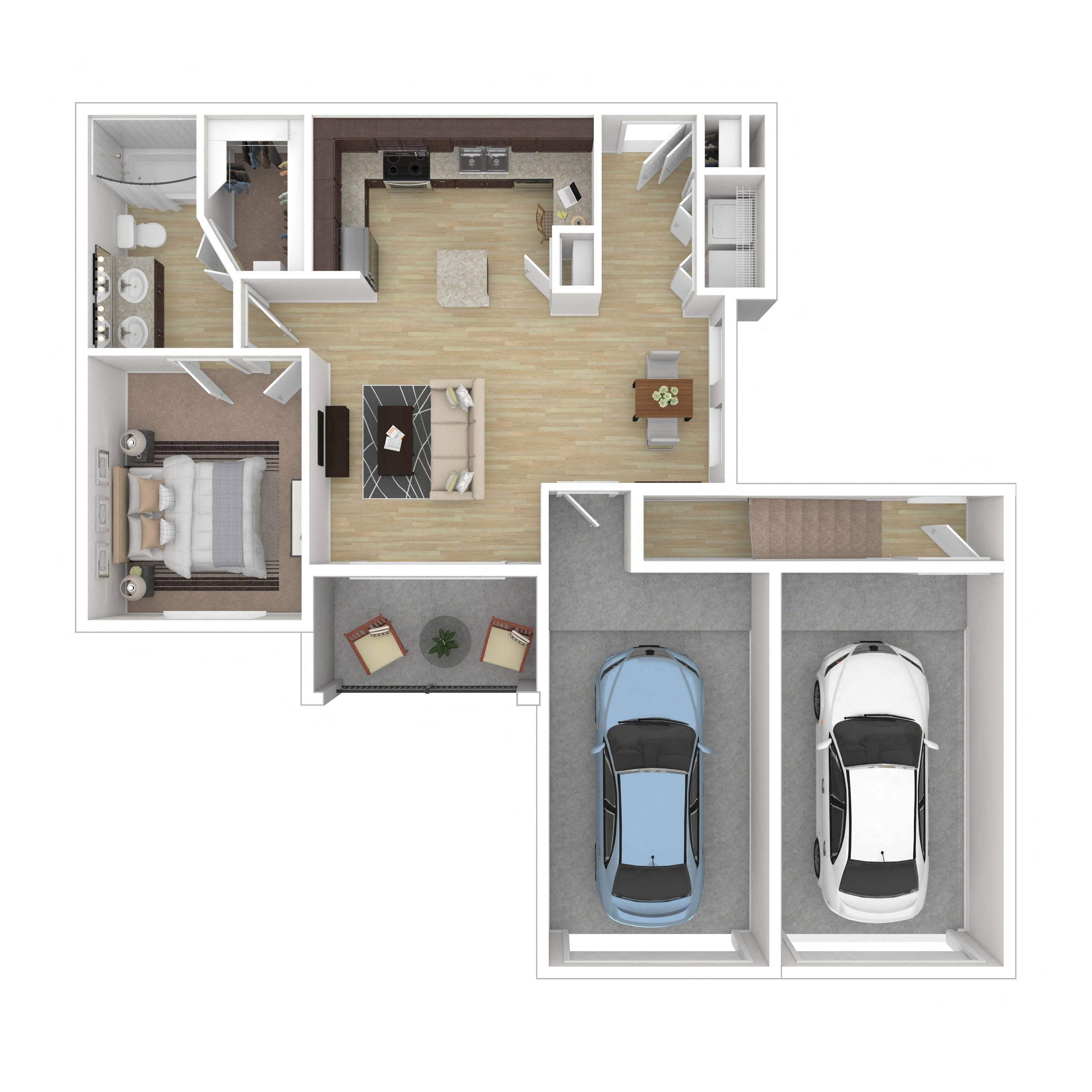 1C-Garage floor plan