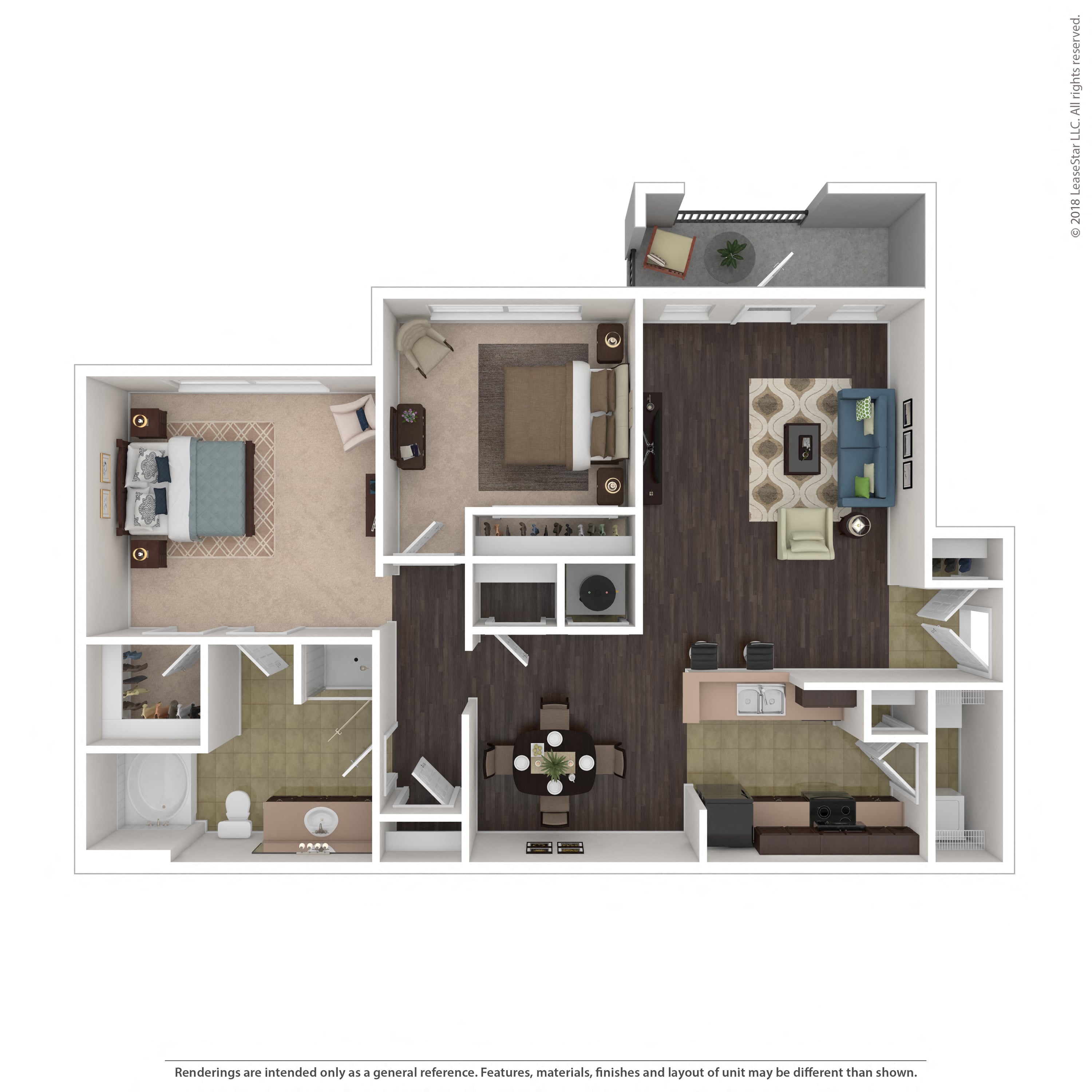 Floor plan layout diagram for 2A