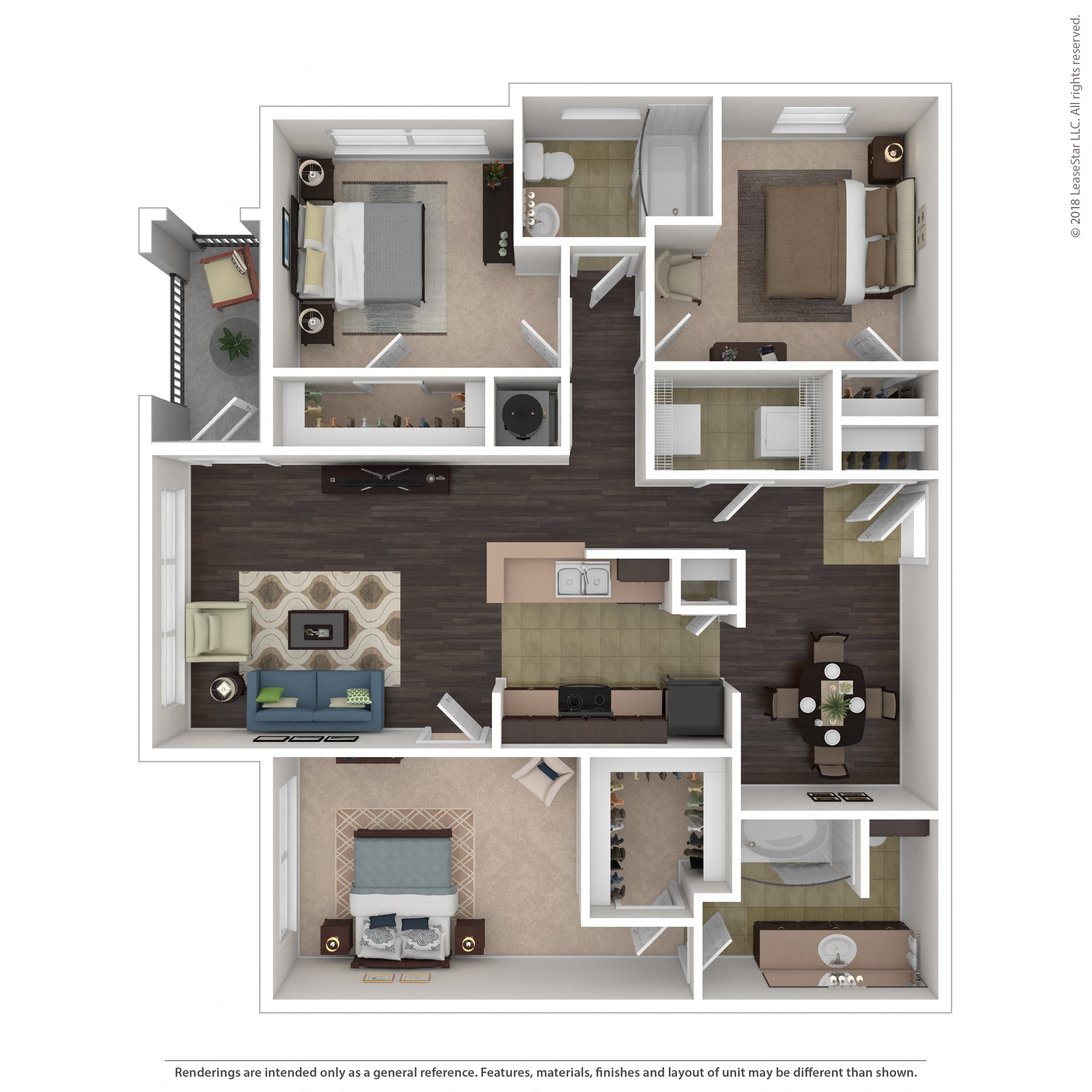 Floor plan layout diagram for 3A