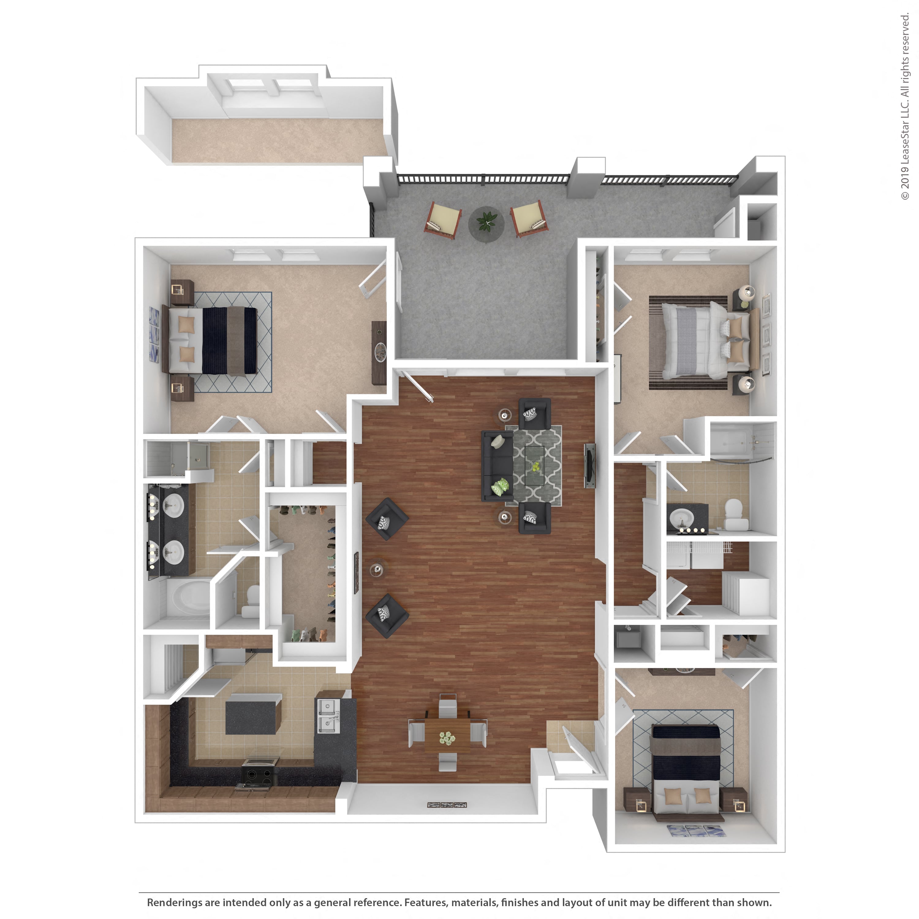 Floor plan layout diagram for 2D
