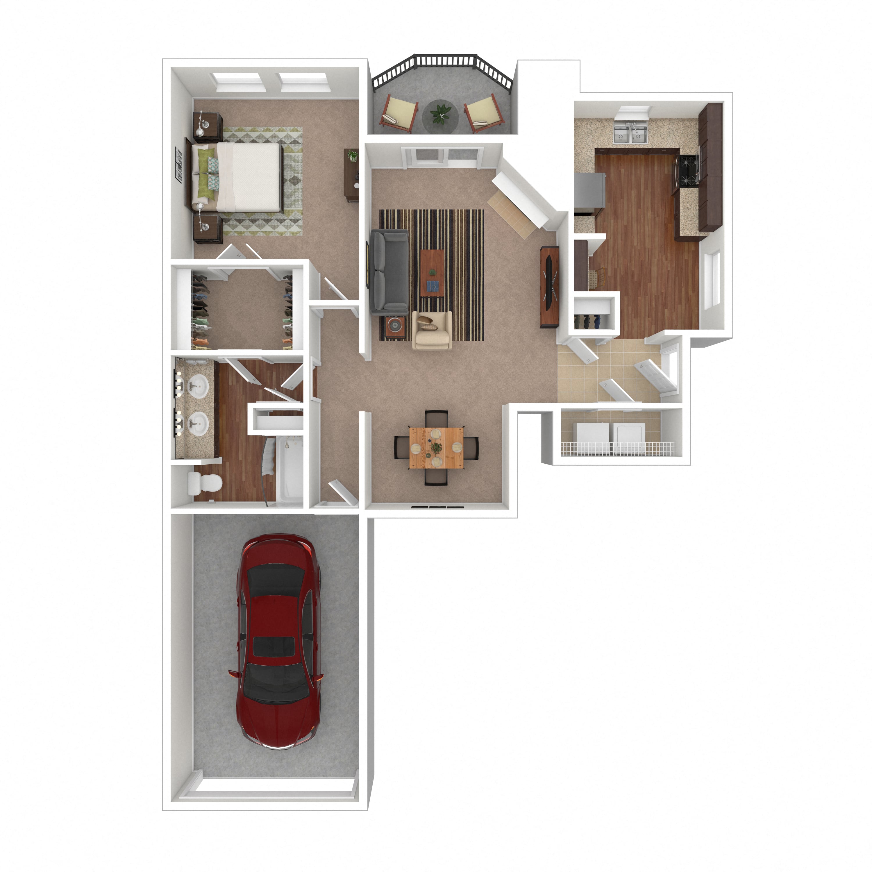 Floor plan layout diagram for 1D-R