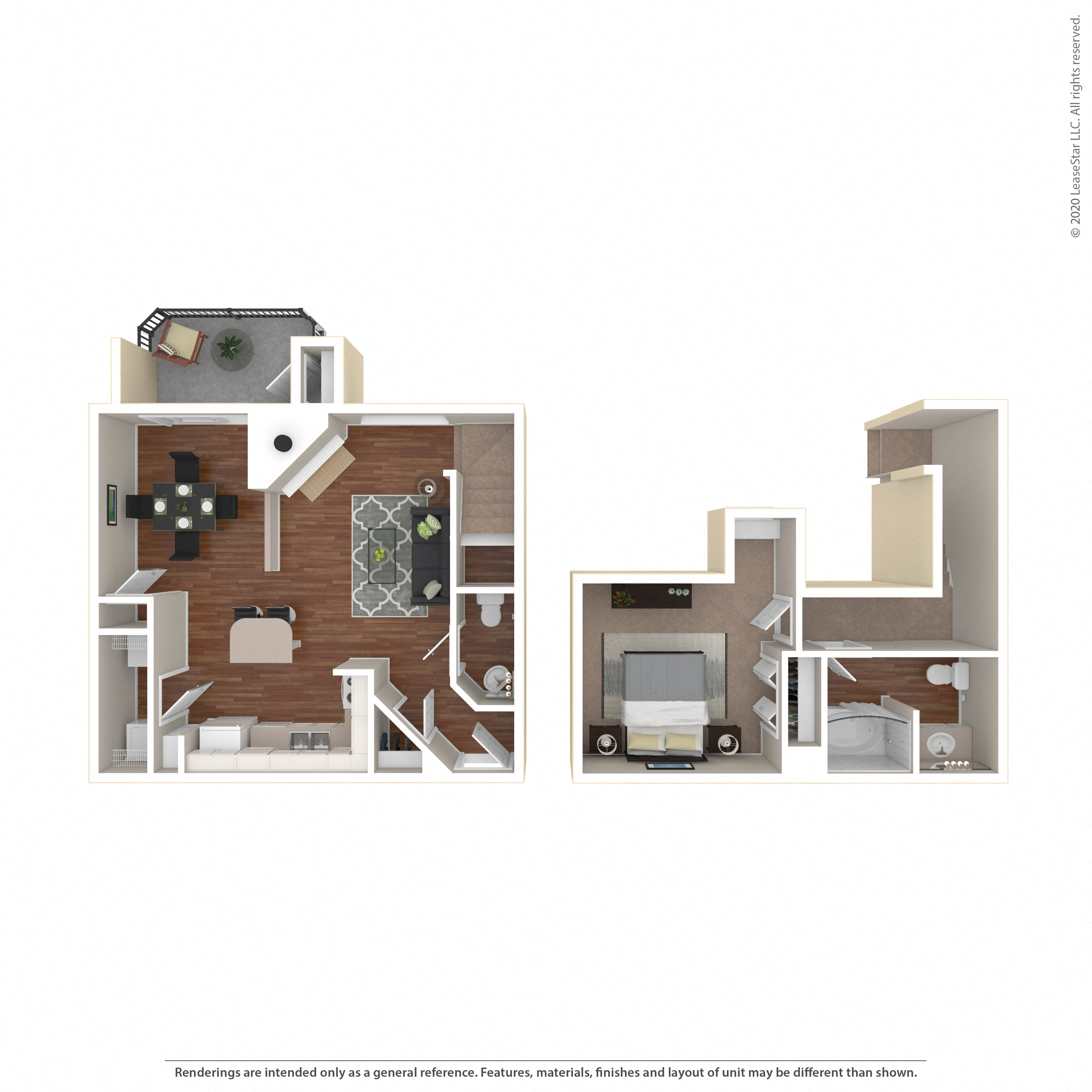 Floor plan layout diagram for 1D