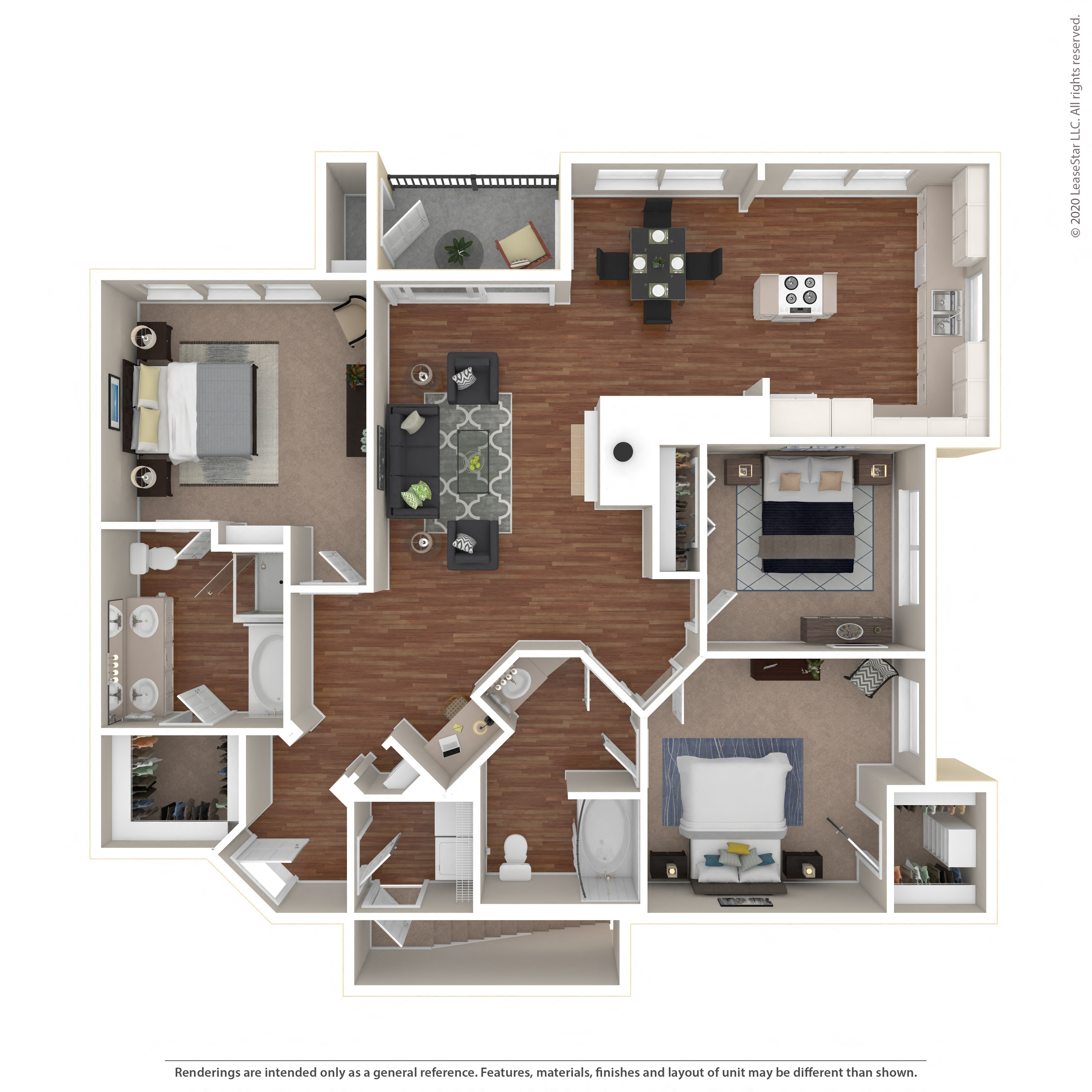 Floor plan layout diagram for 3A-Garage