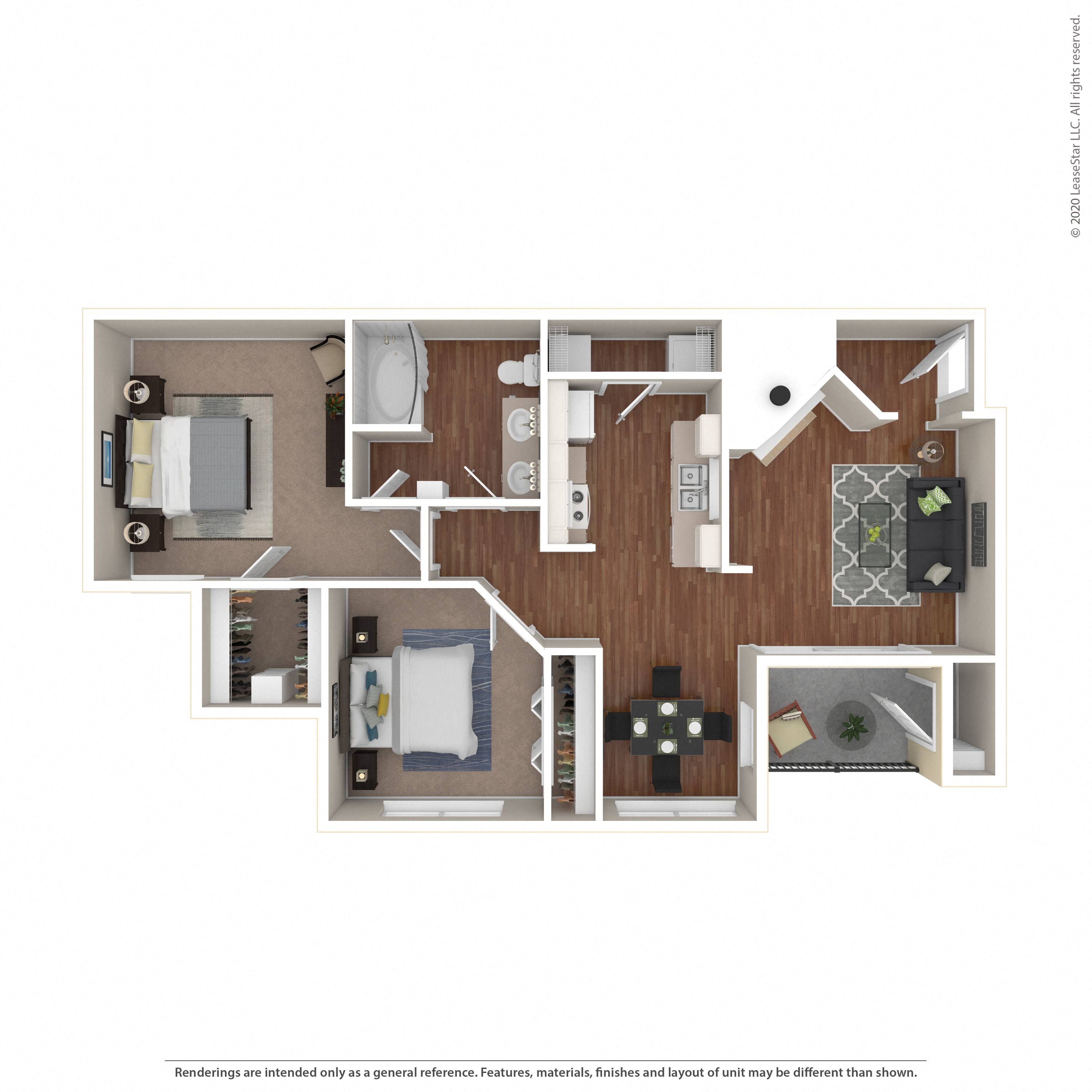Floor plan layout diagram for 2A-Garage