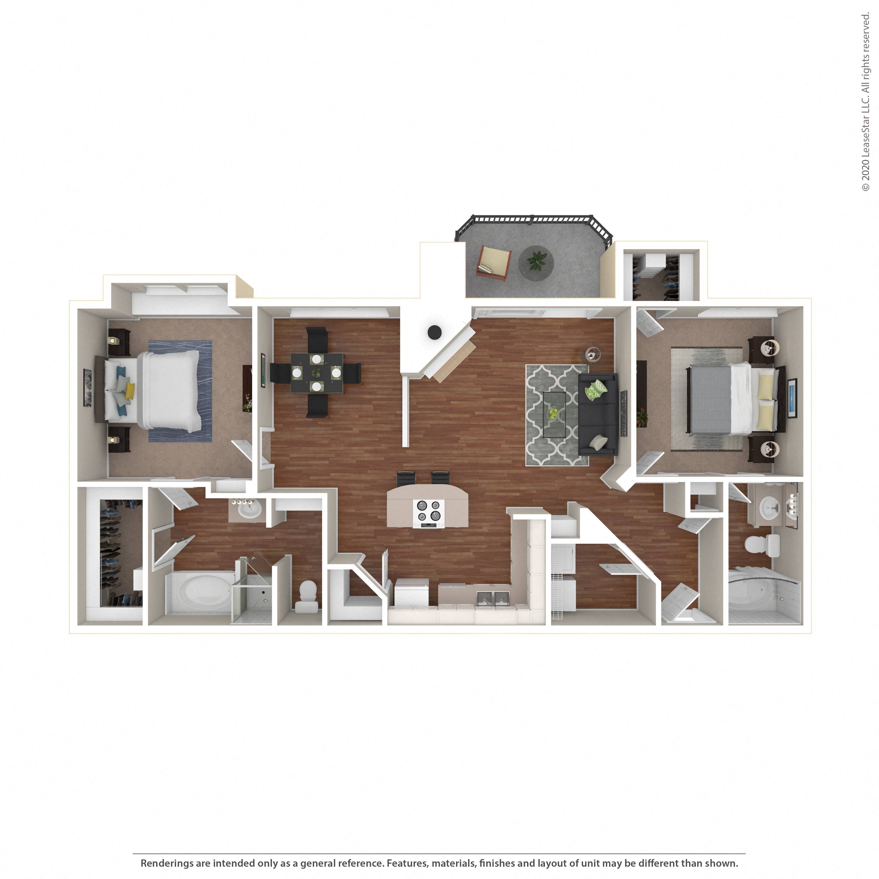 Floor plan layout diagram for 2C-Garage