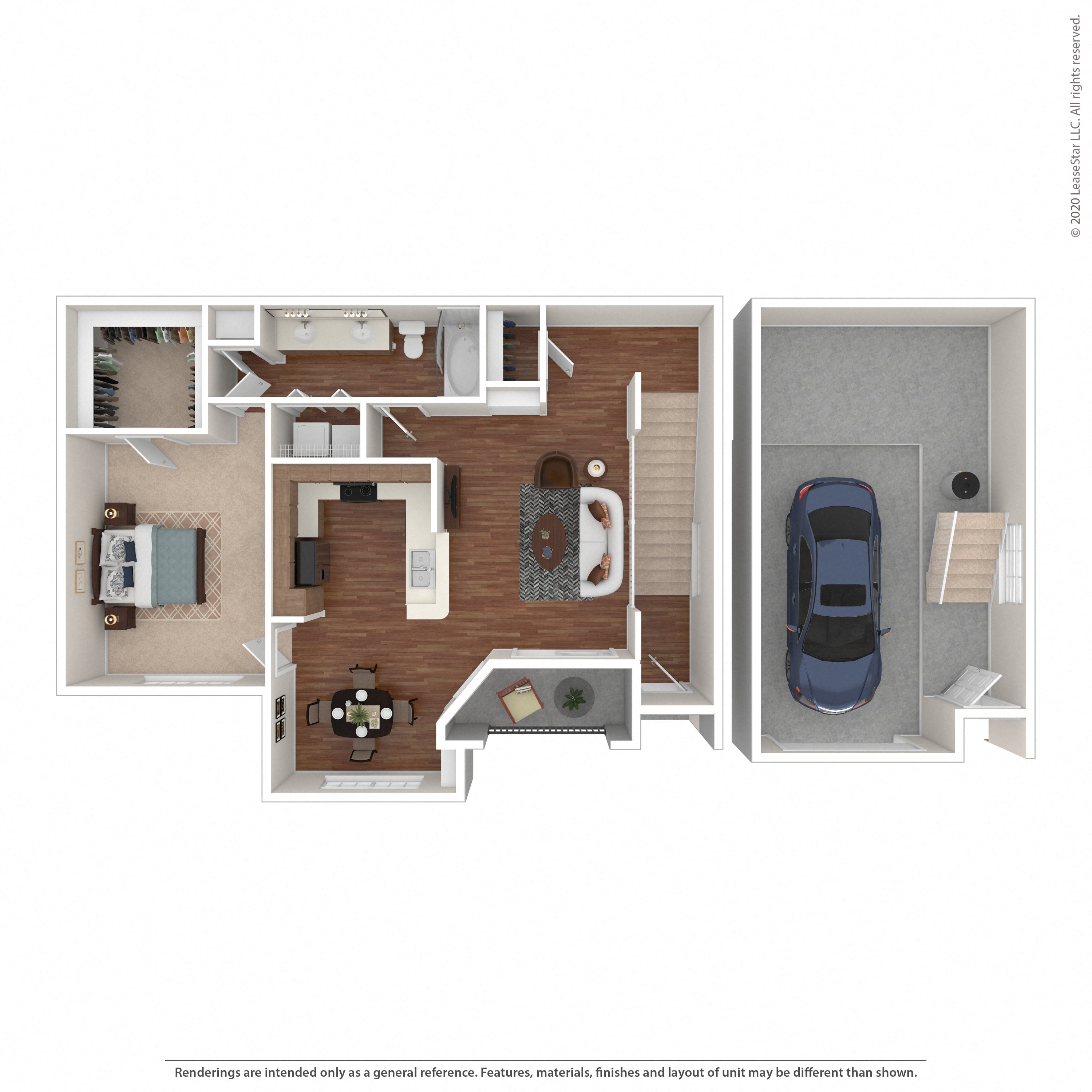 1B floor plan